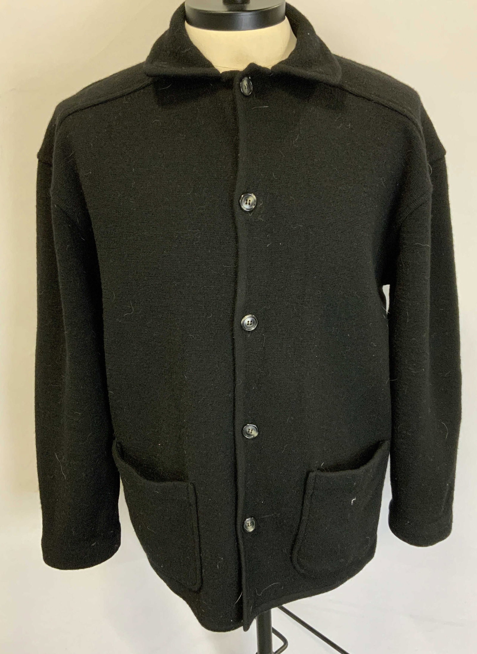 Cullen Men Black Merino Sweater Jacket (1 of 8)