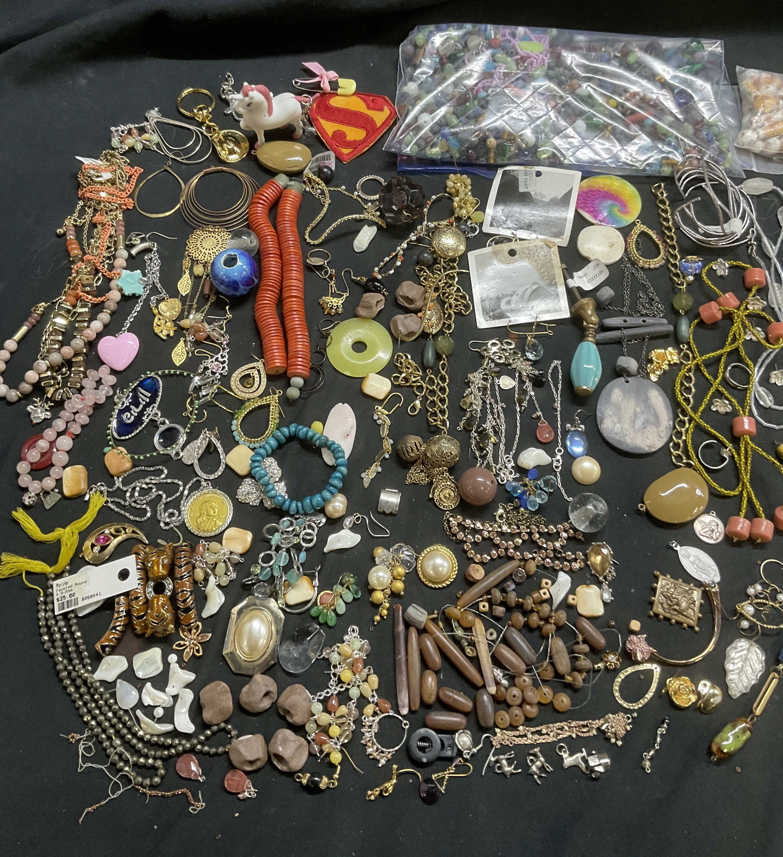 Jewelry Makers Lot, sterling silver, Jadeite & More (1 of 9)