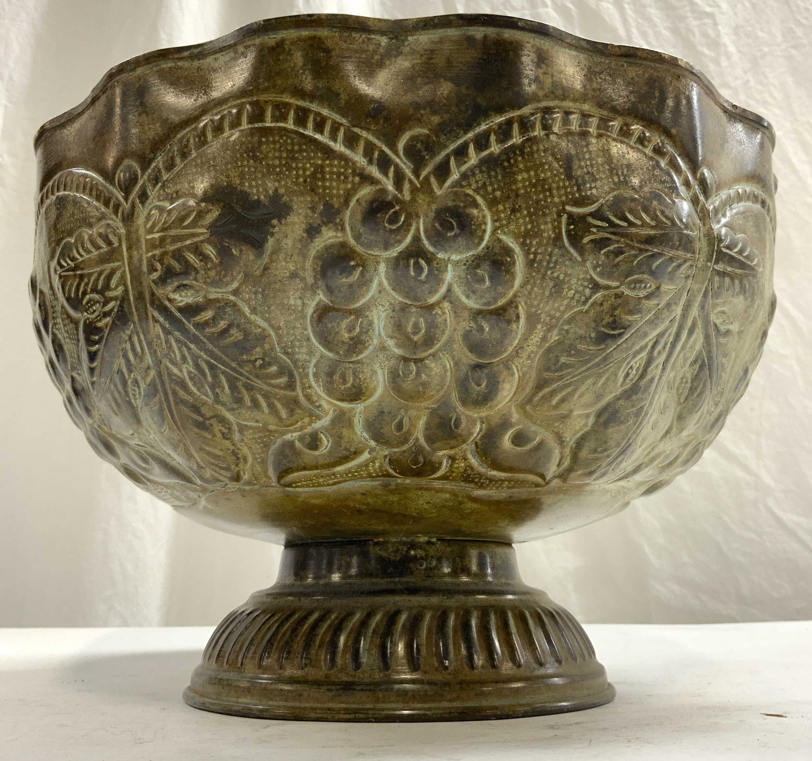 Z&K DESIGN INC Footed Metal Centerpiece Vessel (1 of 9)