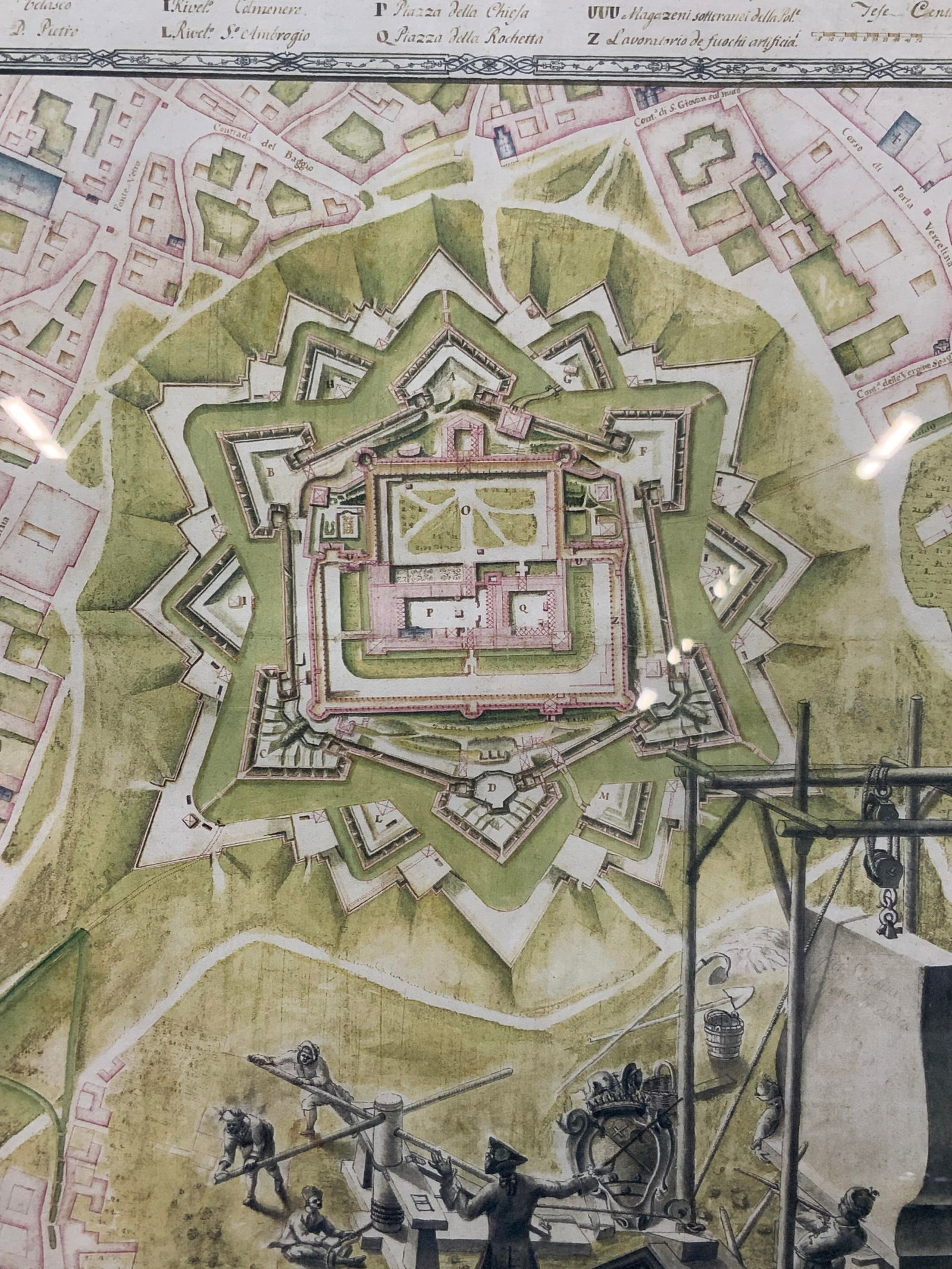 Explanation Plan For The Castle Of Milan Litho (1 of 8)