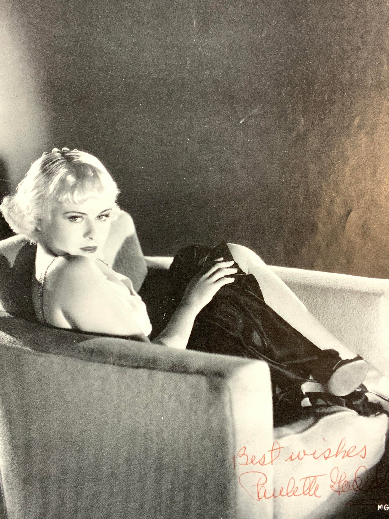 Paulette Goddard Sgd Black & White Photograph (1 of 7)