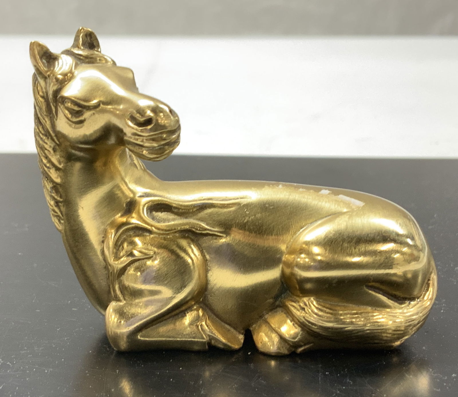 Metropolitan Museum of Art Metal Horse Paperweight (1 of 6)