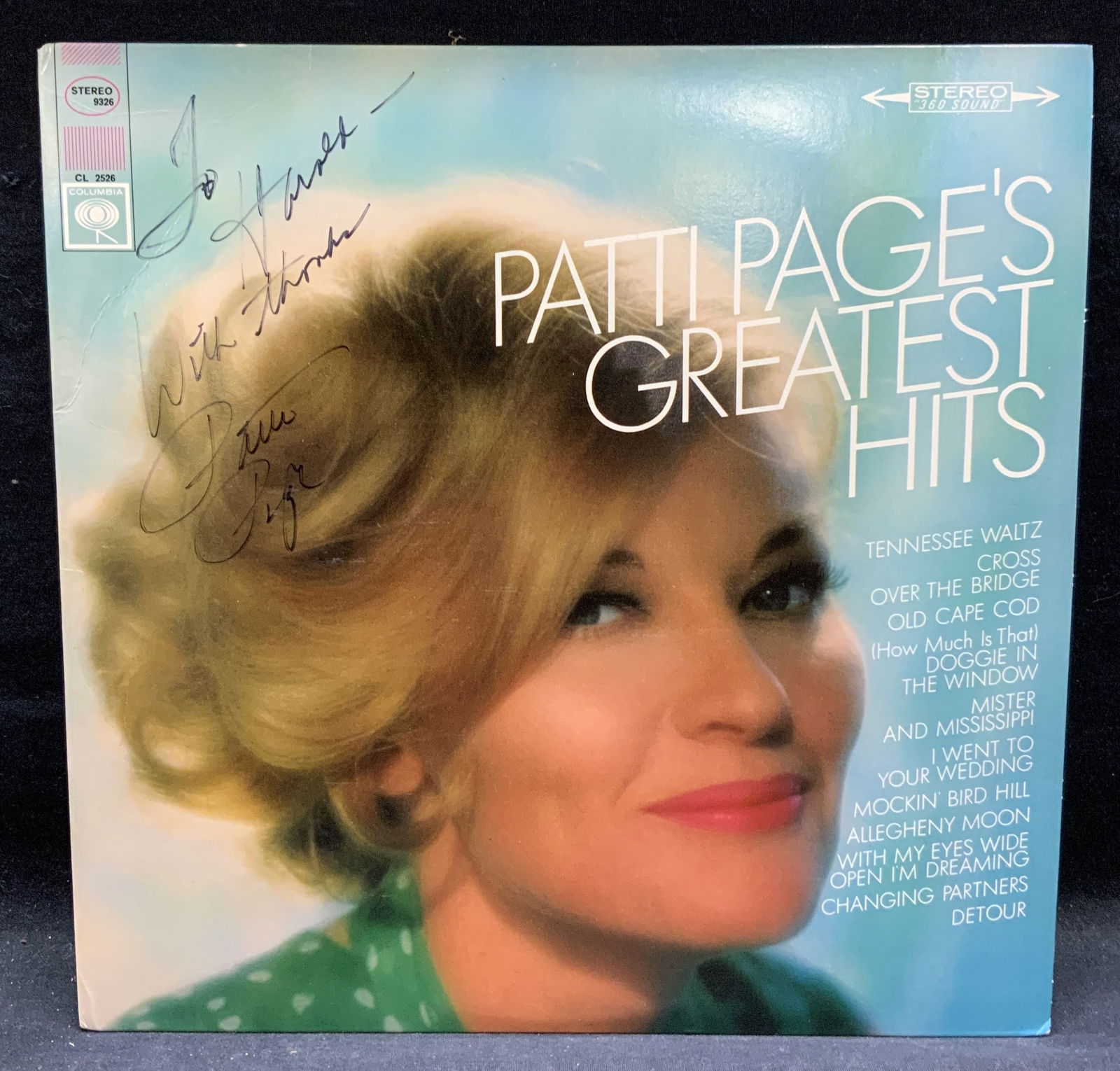 Signed Patti Pages Greatest Hits Vinyl Record (1 of 7)