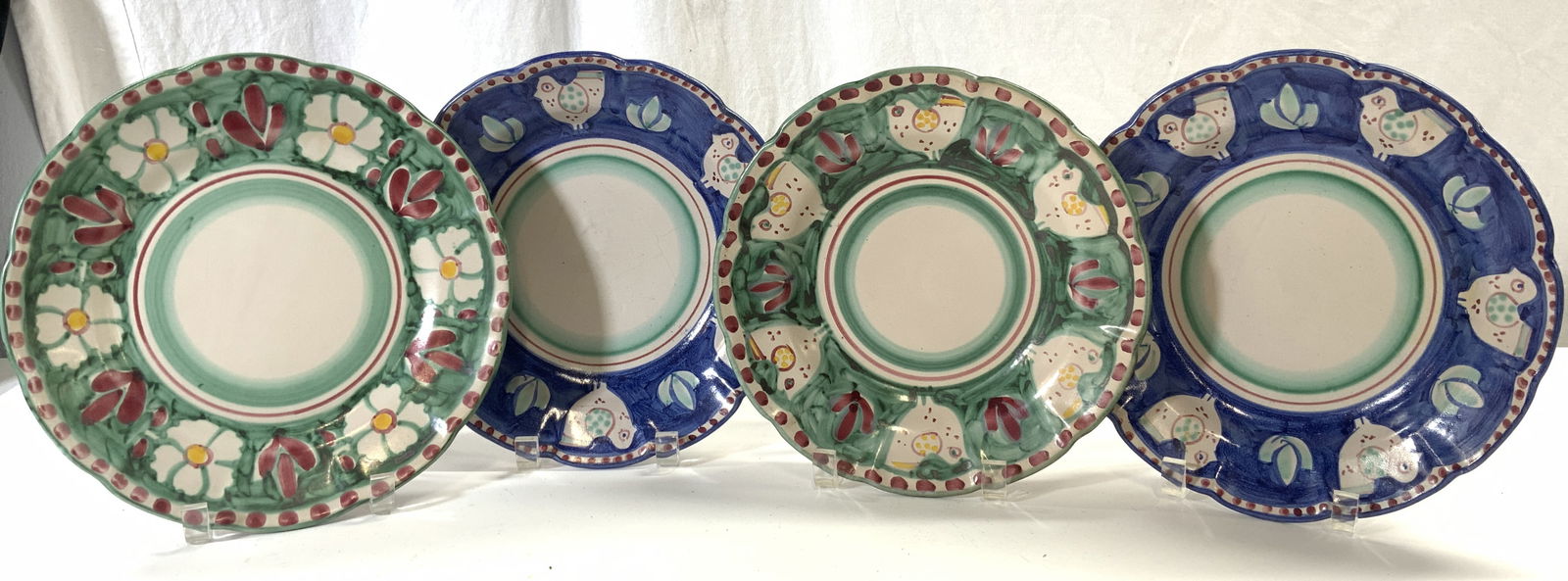CAS VIETRI Lot 4 Painted Ceramic Dishes ITALY (1 of 7)