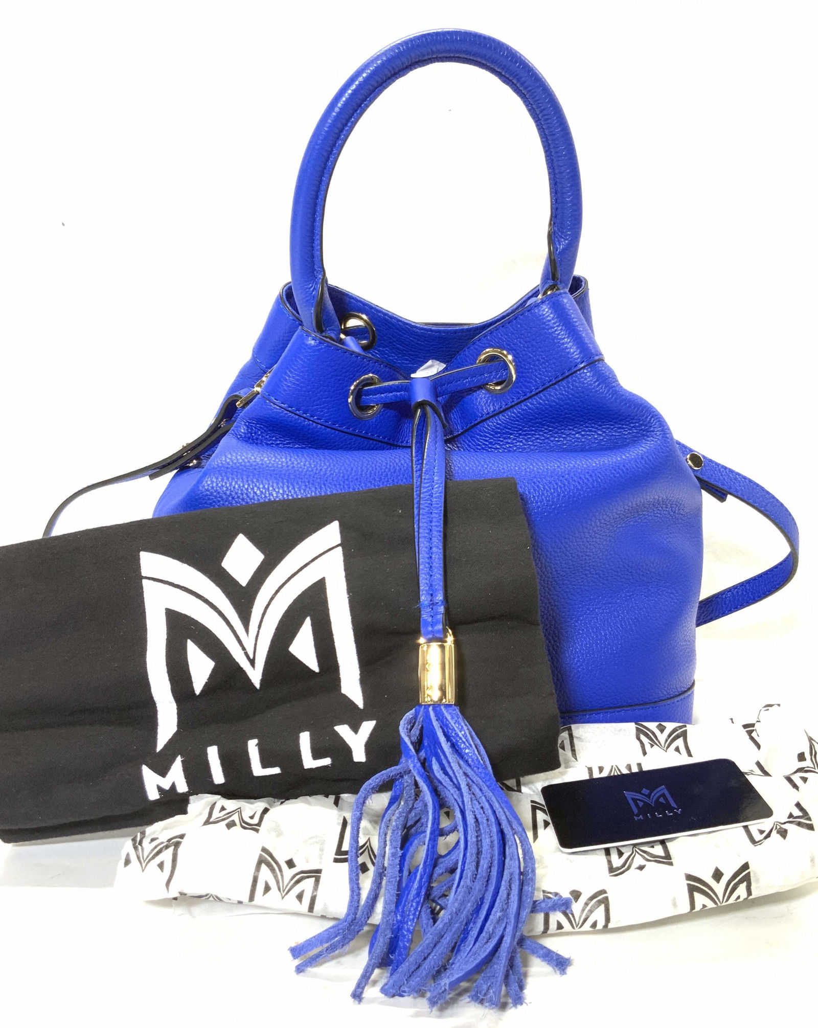MILLY Blue Leather Purse NWT (1 of 11)