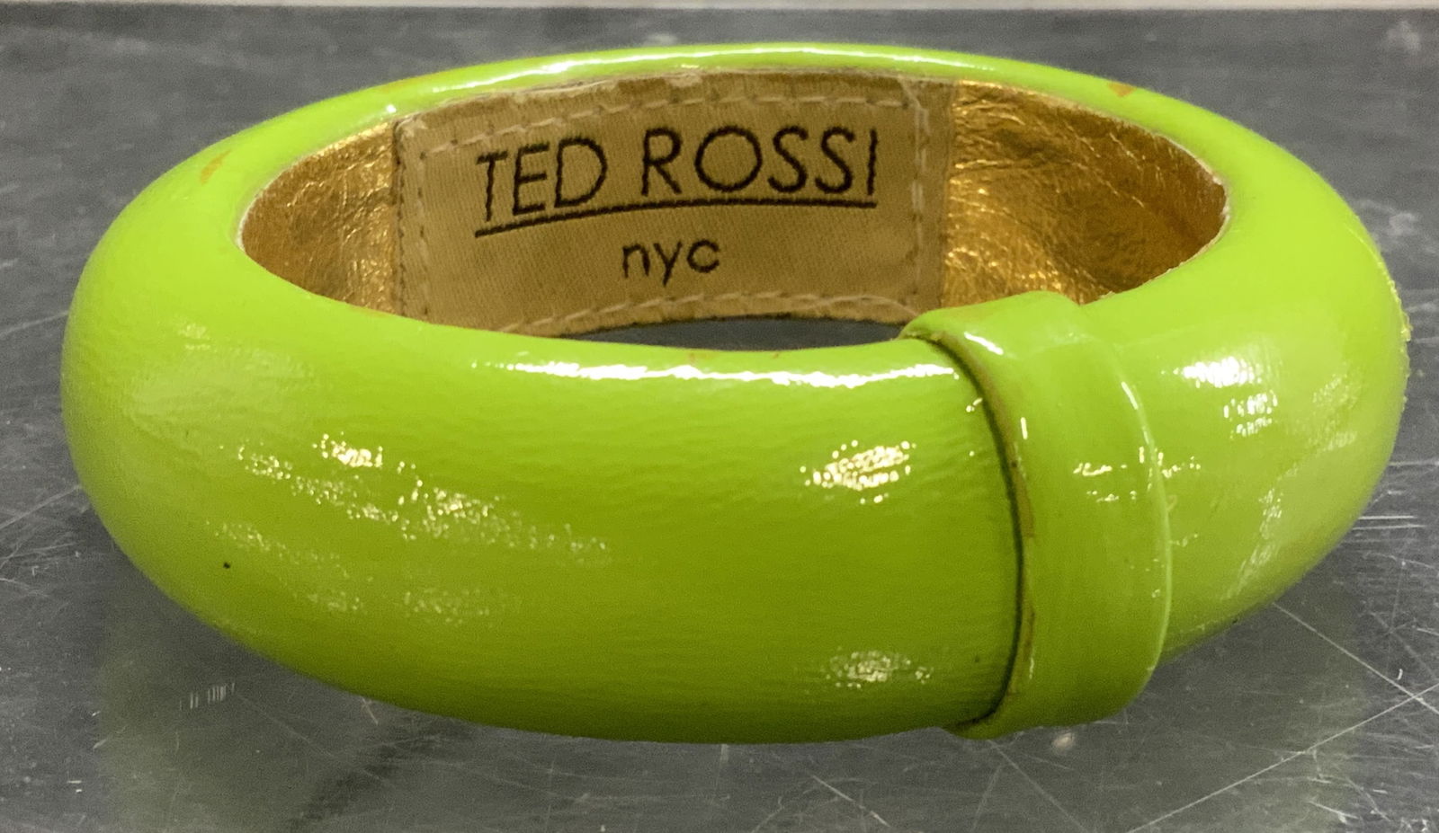 Ted Rossi NYC Lime Green Bangle Bracelet (1 of 7)