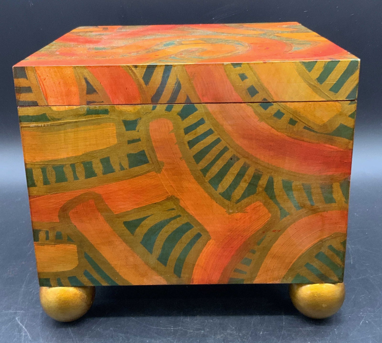 RON FARRELL Hand Painted Wooden Keepsake Box (1 of 11)