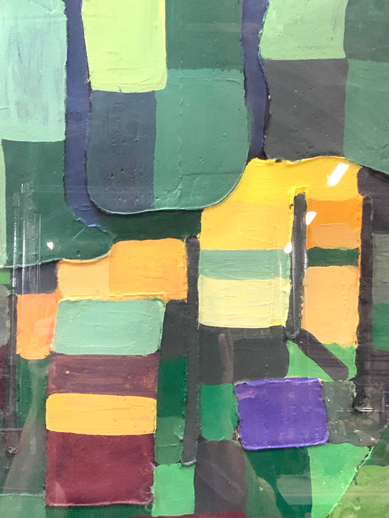 Sgd Mixed Media Block  Artwork 33in (1 of 11)