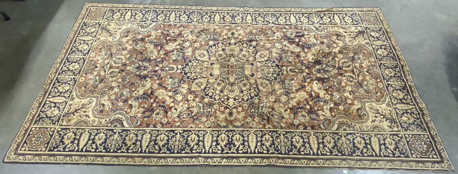 Vintage Oriental Animal Figural Silk Rug 8.5ft (1 of 14)