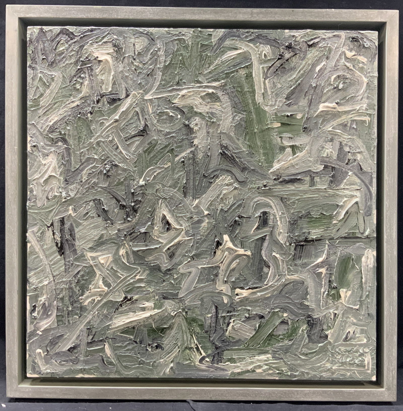 Framed Textured Abstract Oil Painting 27in (1 of 9)