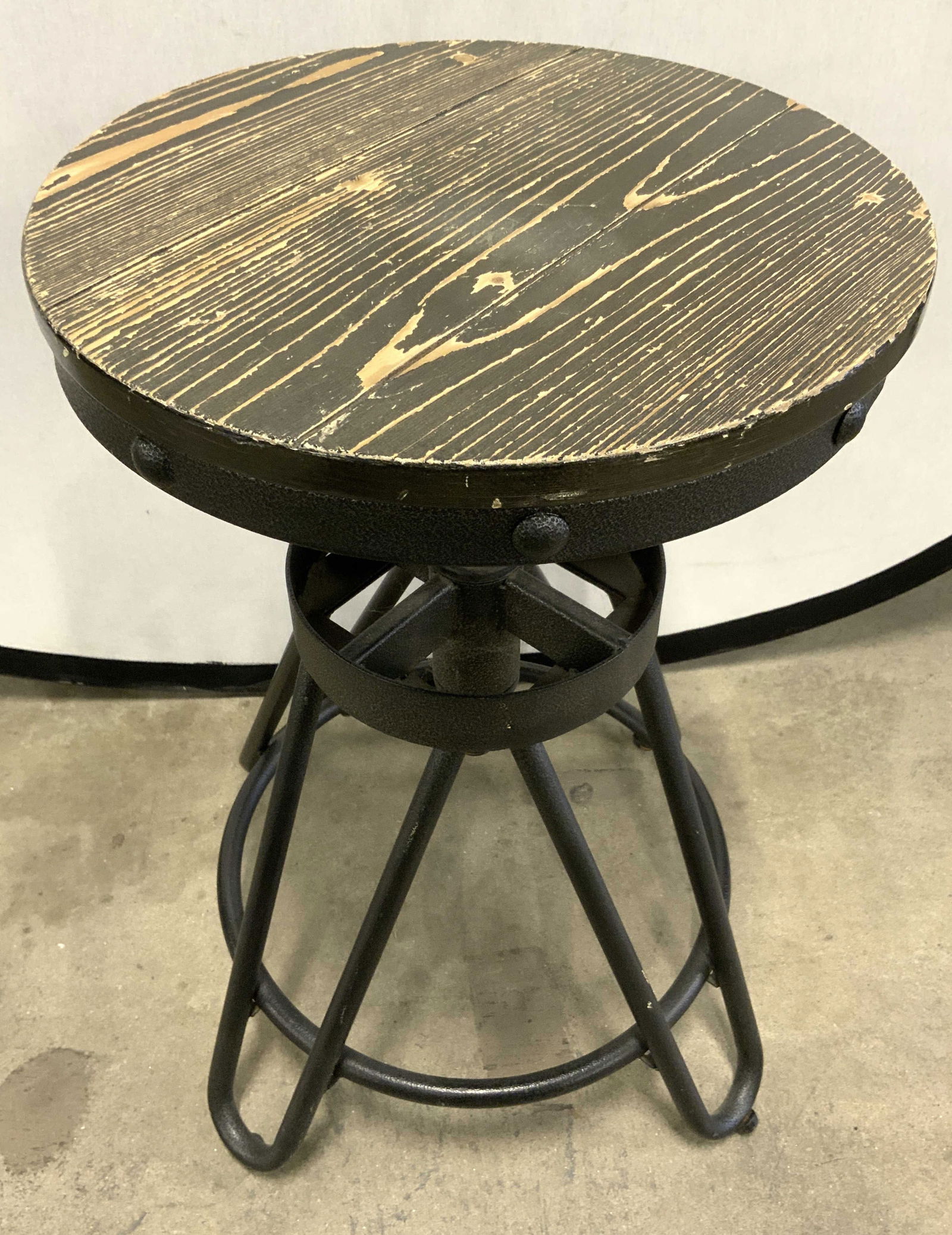 Metal Hairpin Leg Adjustable Stool (1 of 8)