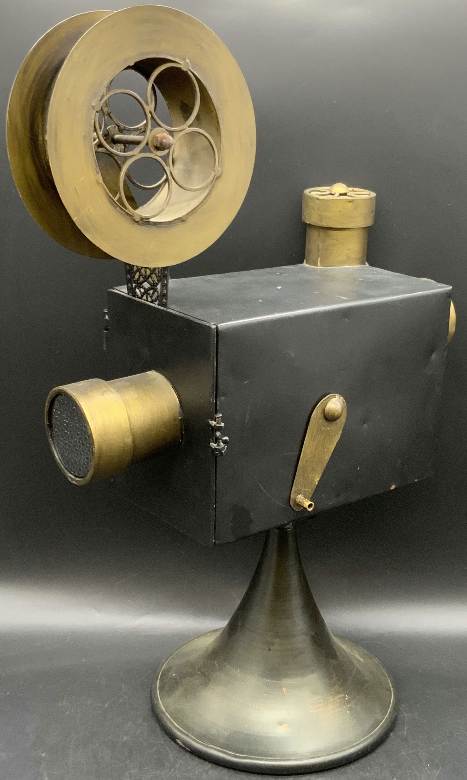 Vintage Film Camera Metal Sculpture 21.5in (1 of 17)