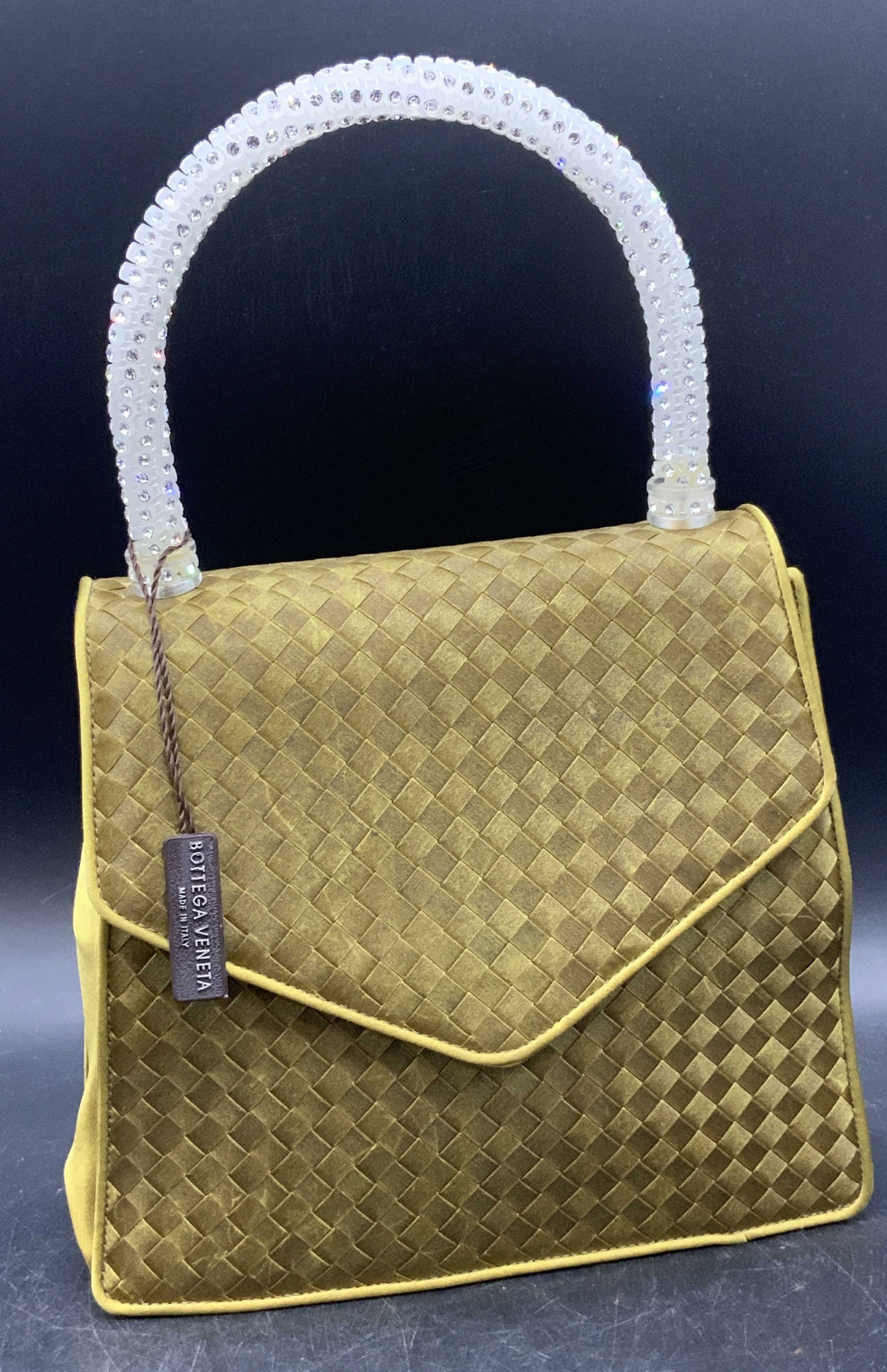 Bottega Veneta Purse W Crystal Handle Italy NWT (1 of 9)