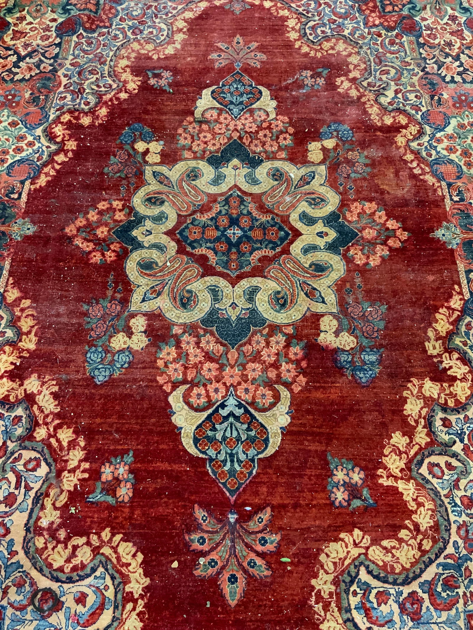 Vintage XL Handmade Persian Wool Rug 16.75ft (1 of 9)