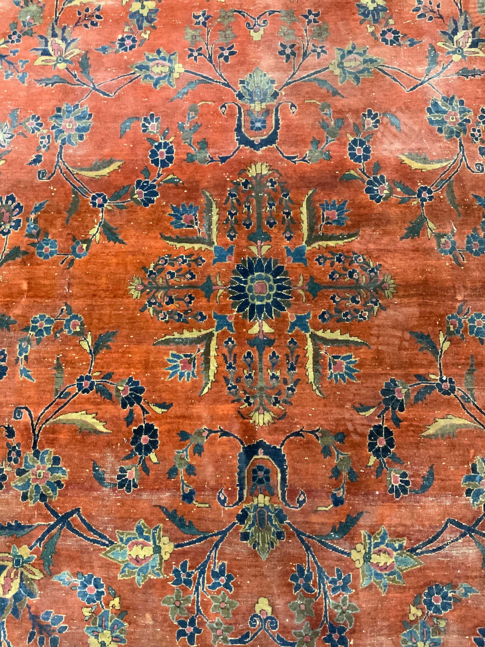 Vintage Handmade Persian Wool Rug 12ft2in (1 of 10)