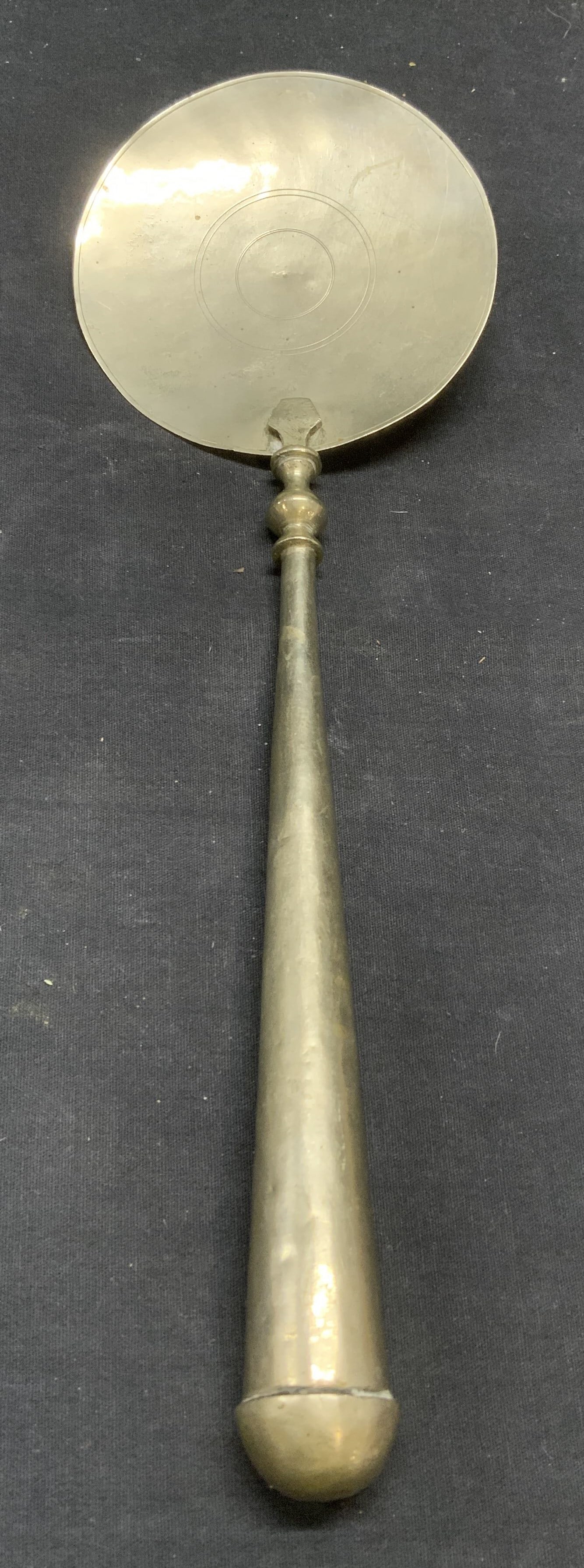 Vintage Silver Tone Round Server 14in (1 of 6)