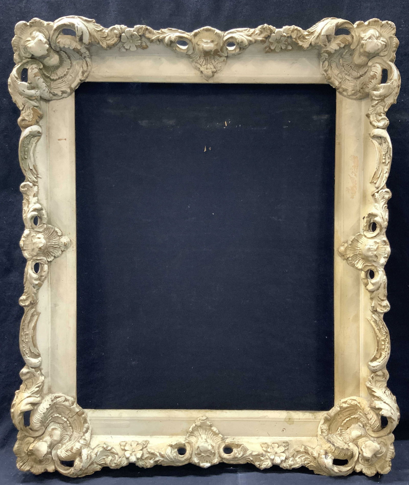Antique French Style Carved Wooden Frame 25in (1 of 10)