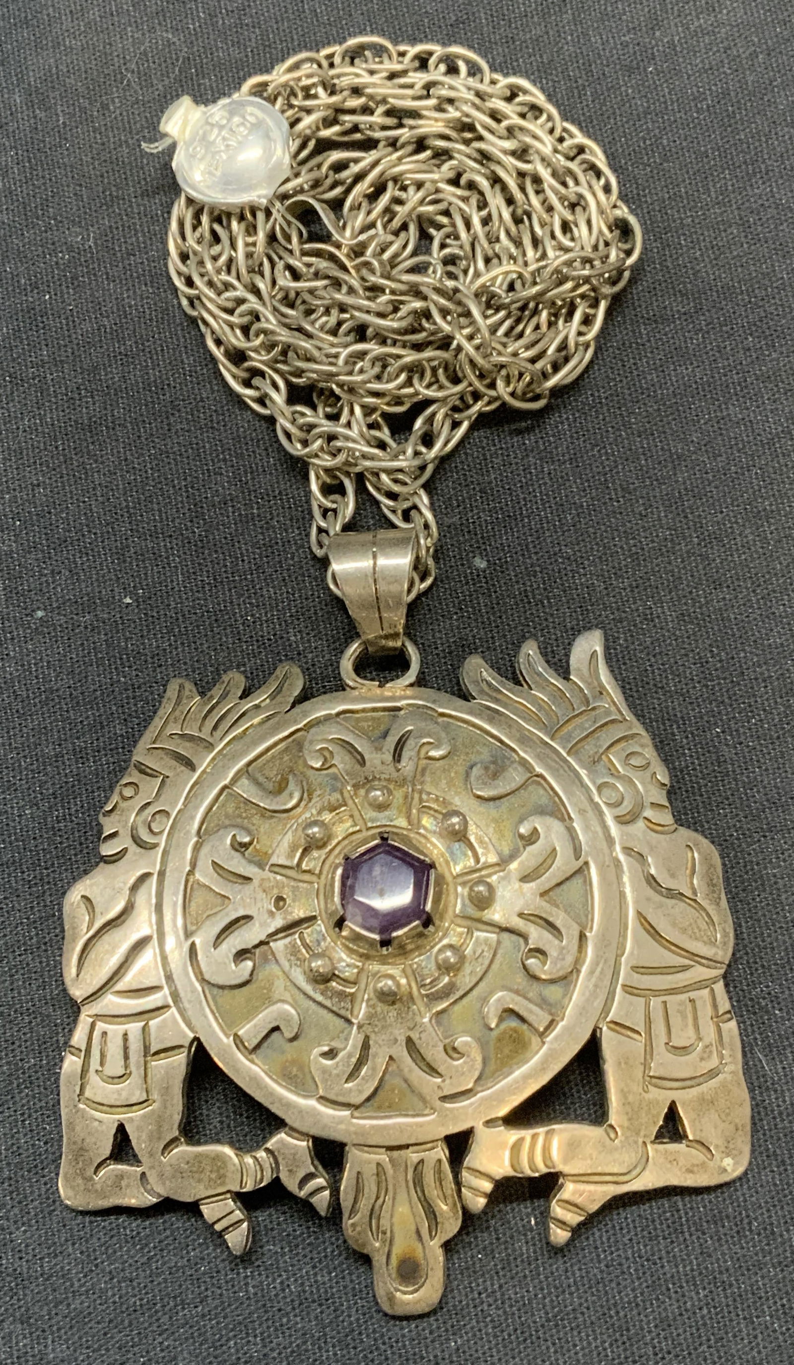 EAA Sterling Silver Amethyst Pendant Necklace, (1 of 7)