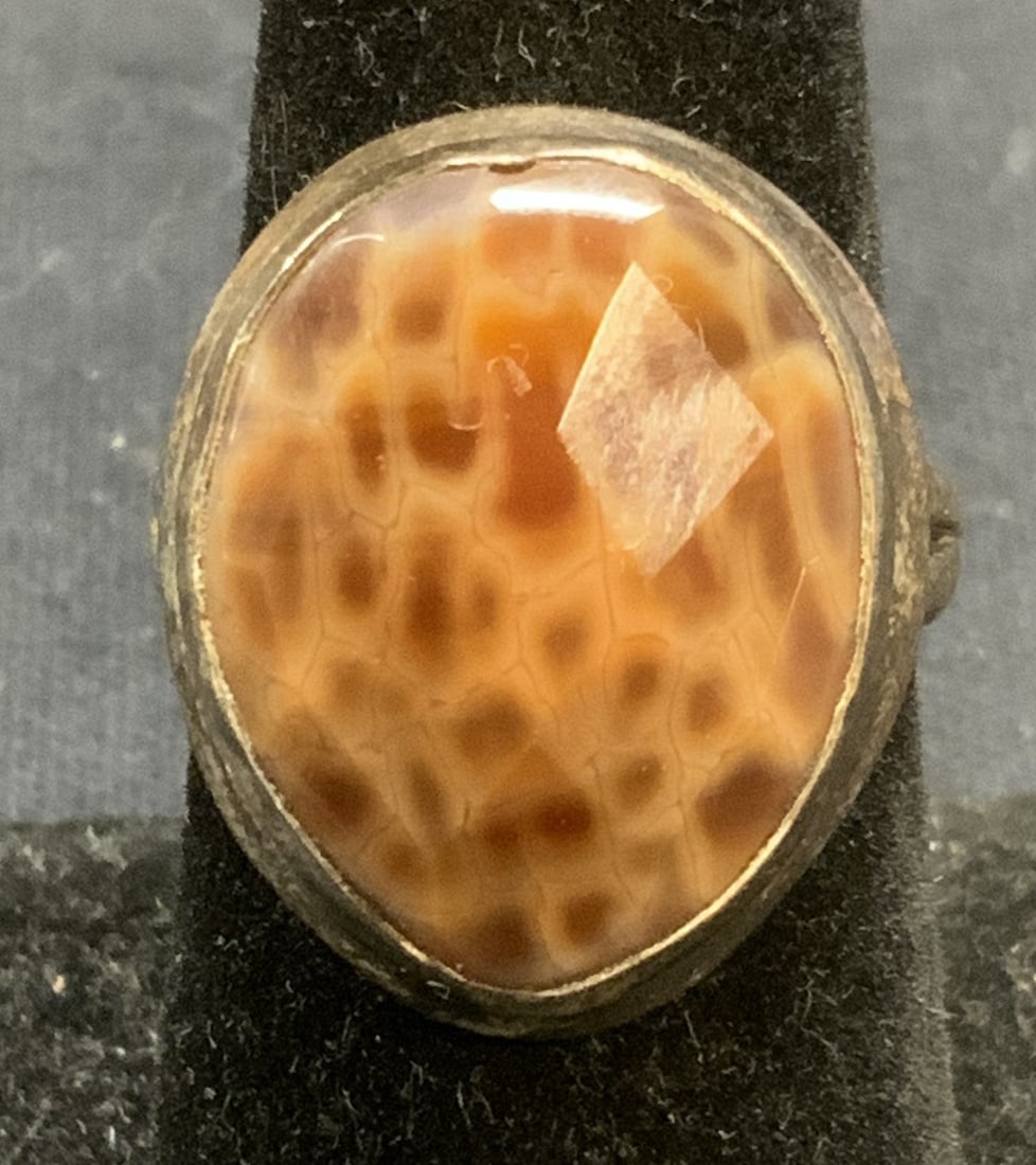 Sterling Silver Red Gemstone Ring (1 of 6)