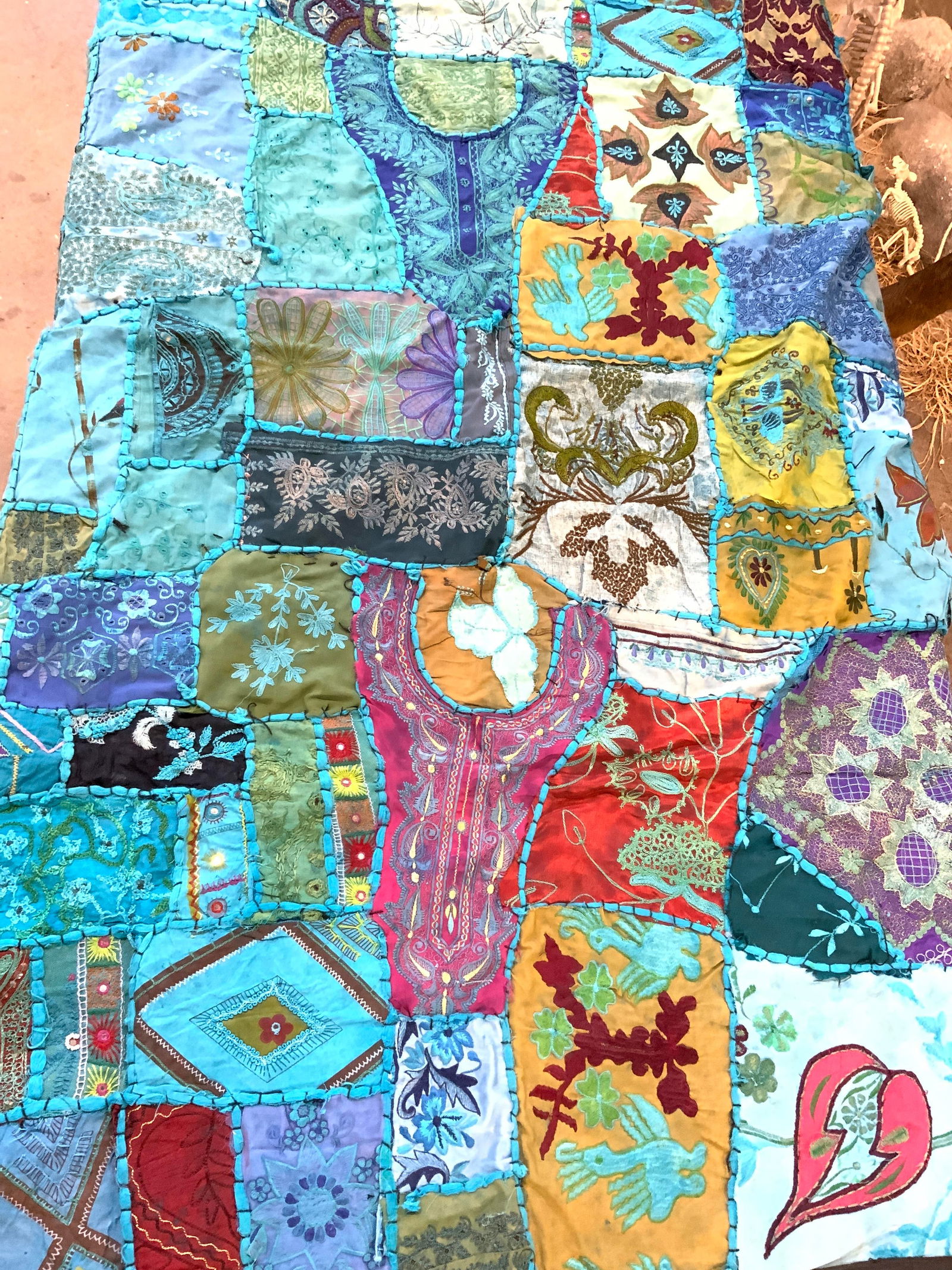 Handmade Patchwork Moroccan Tapestry (1 of 12)