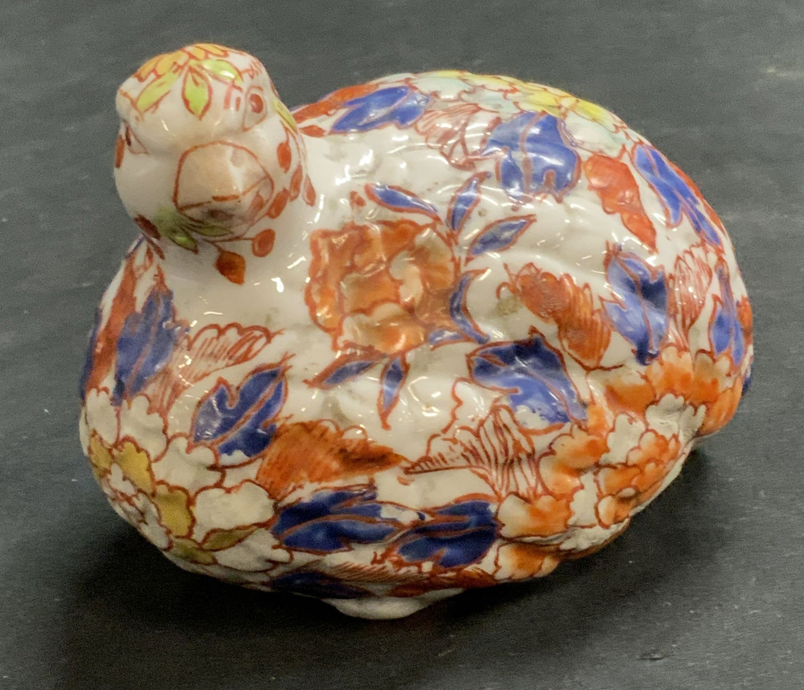 Painted Famille Rose Imari Chinoiserie Pheasant (1 of 8)