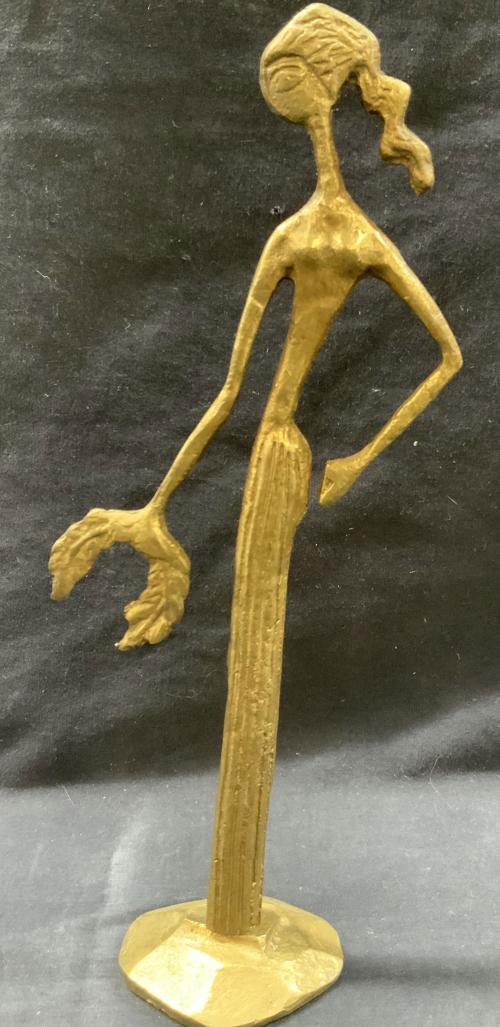 Solid Brass female Figure 13.5 in (1 of 9)