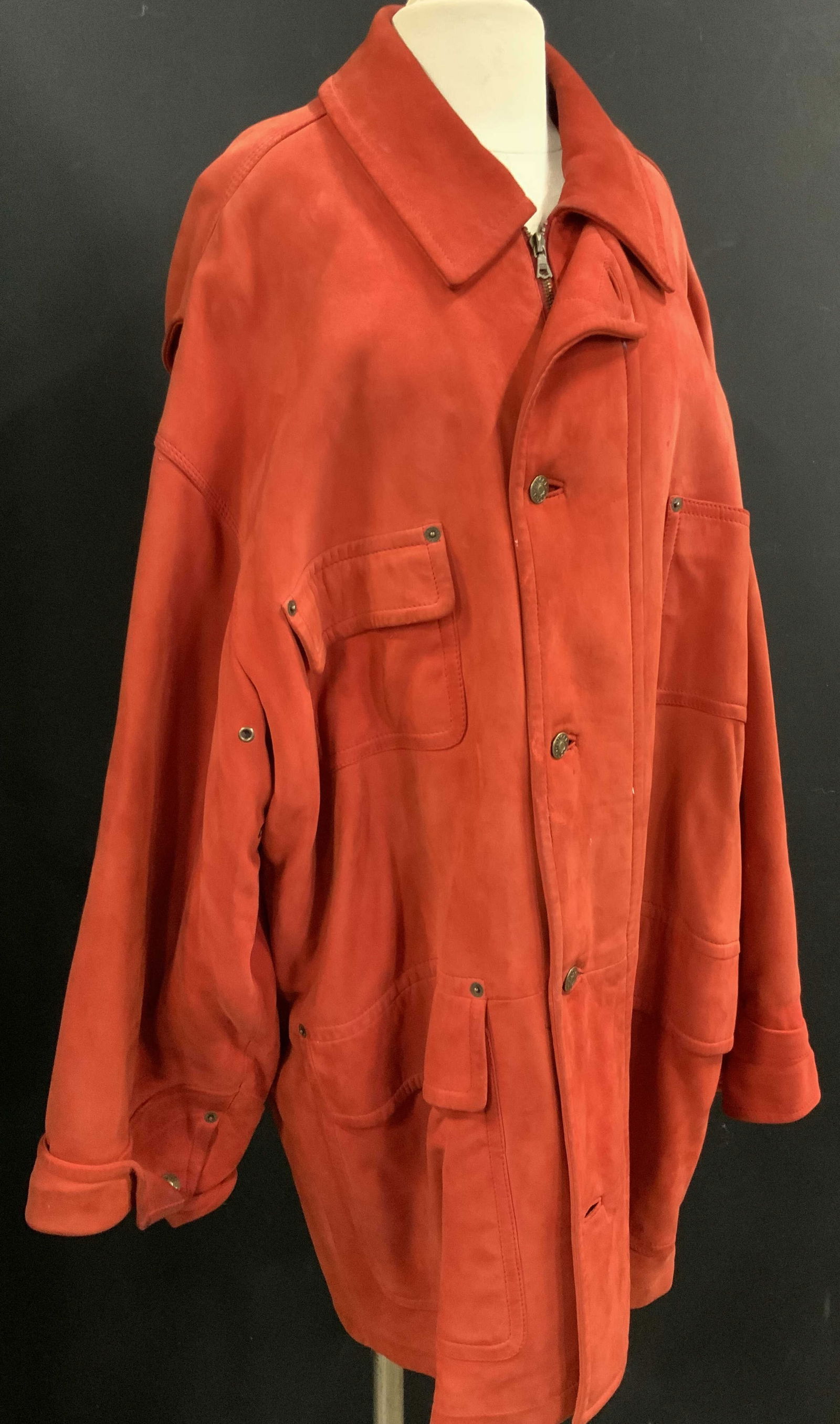 GUCCI ORANGE SUEDE WINTER COAT, ITALY (1 of 13)
