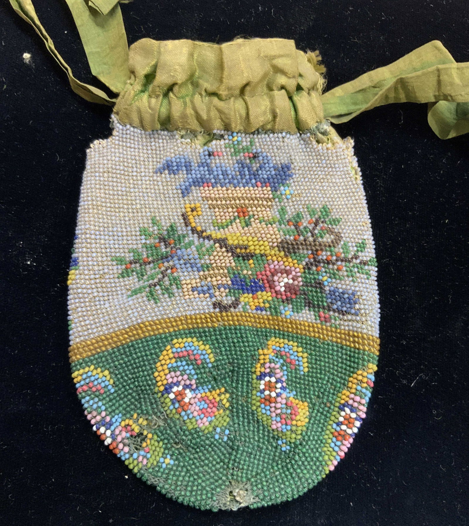 Antique Victorian Micro Beaded Coin Purse (1 of 6)