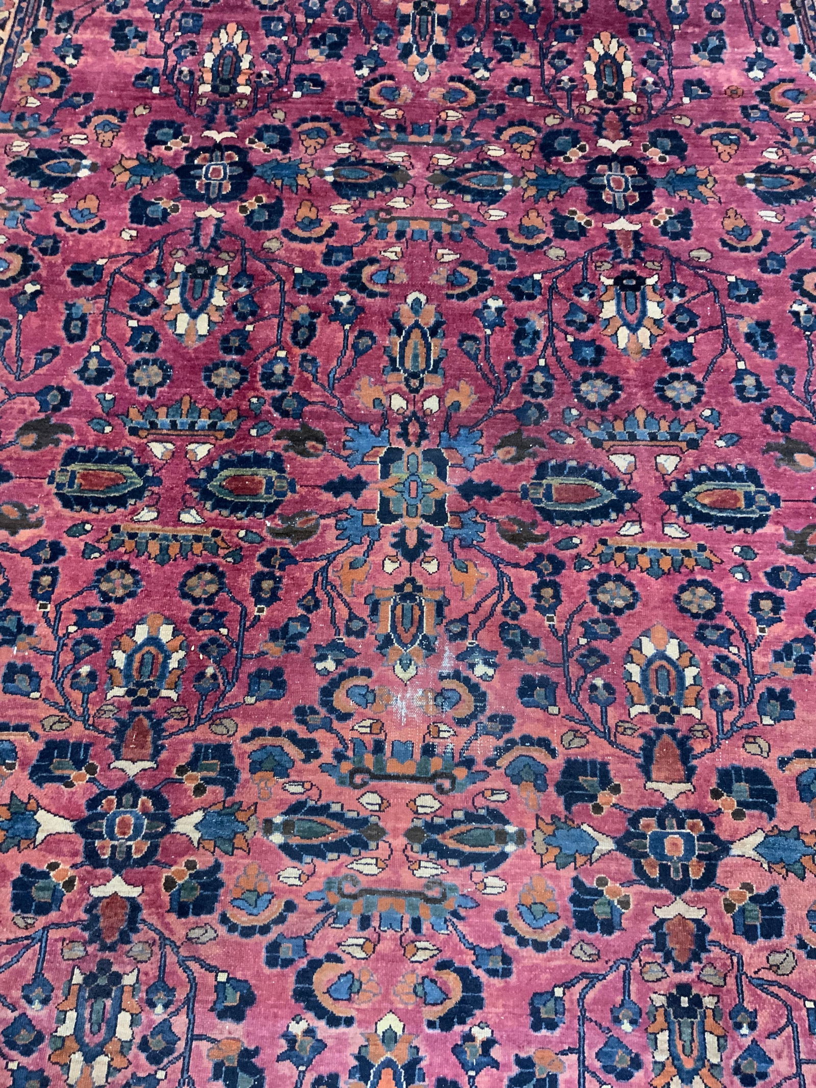 Antique Handmade Persian Wool Rug Rm Sz (1 of 9)