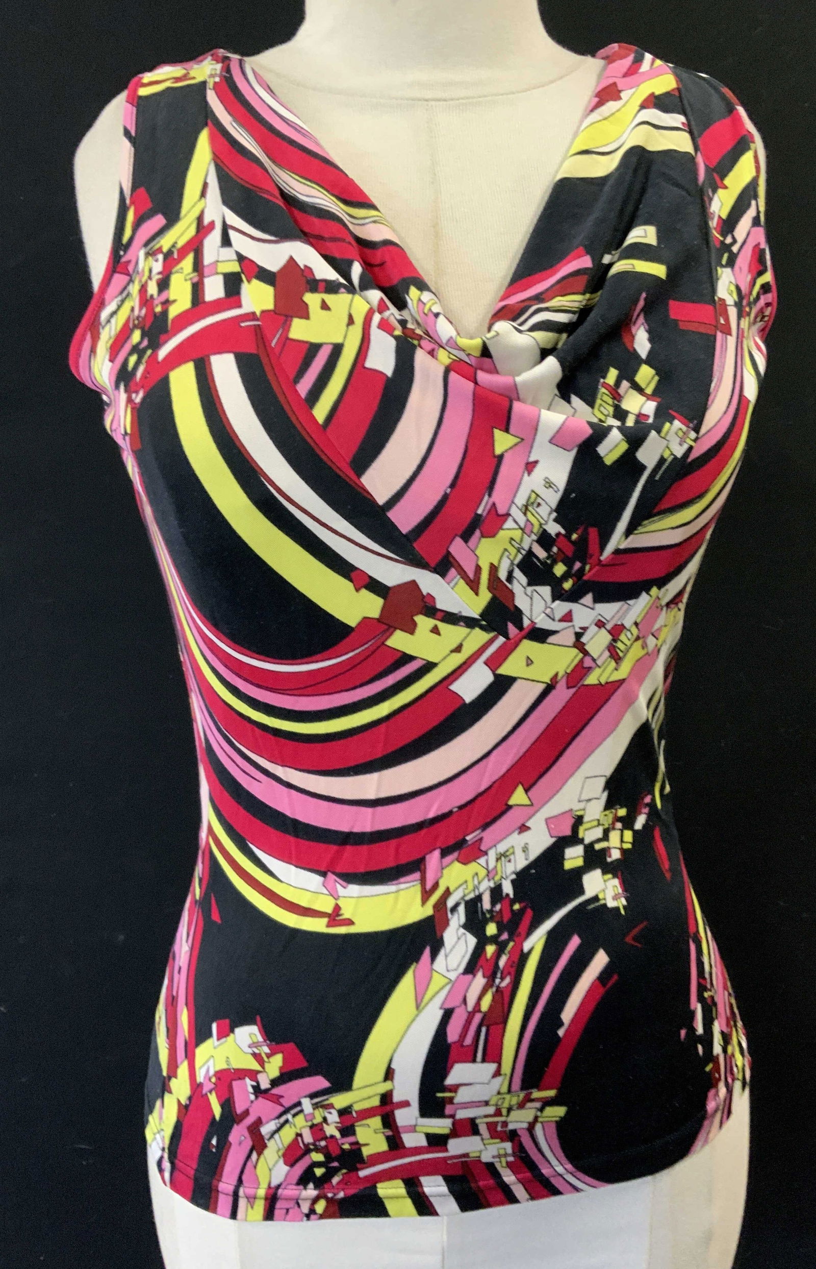 Steffen Schraut Geometric Print Silk Blouse, Germany (1 of 6)