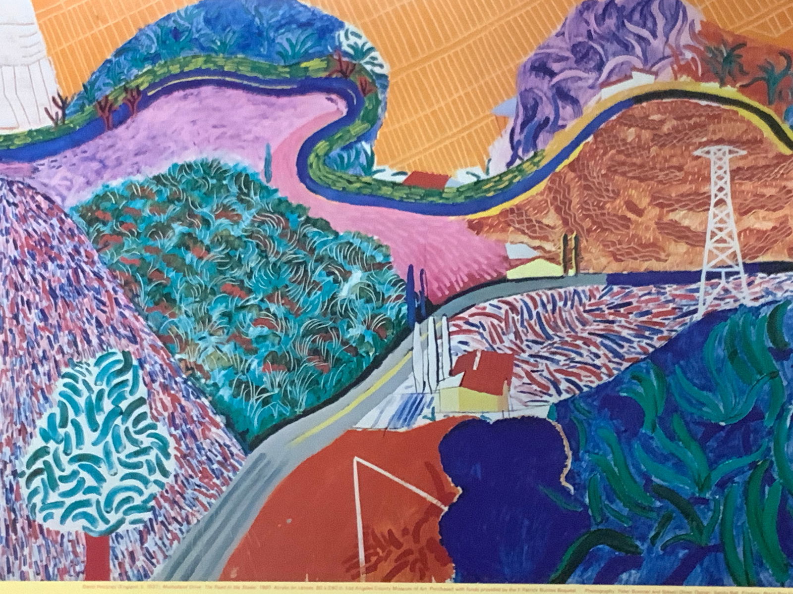 David Hockney LA County Museum Advert Litho 1980 (1 of 8)