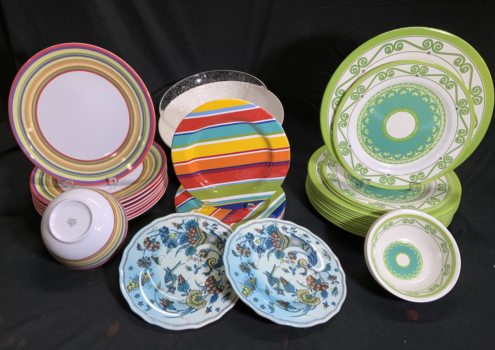 Lot 39 Melamine Plates and Bowls, Pier 1, Crate & Barrel (1 of 6)