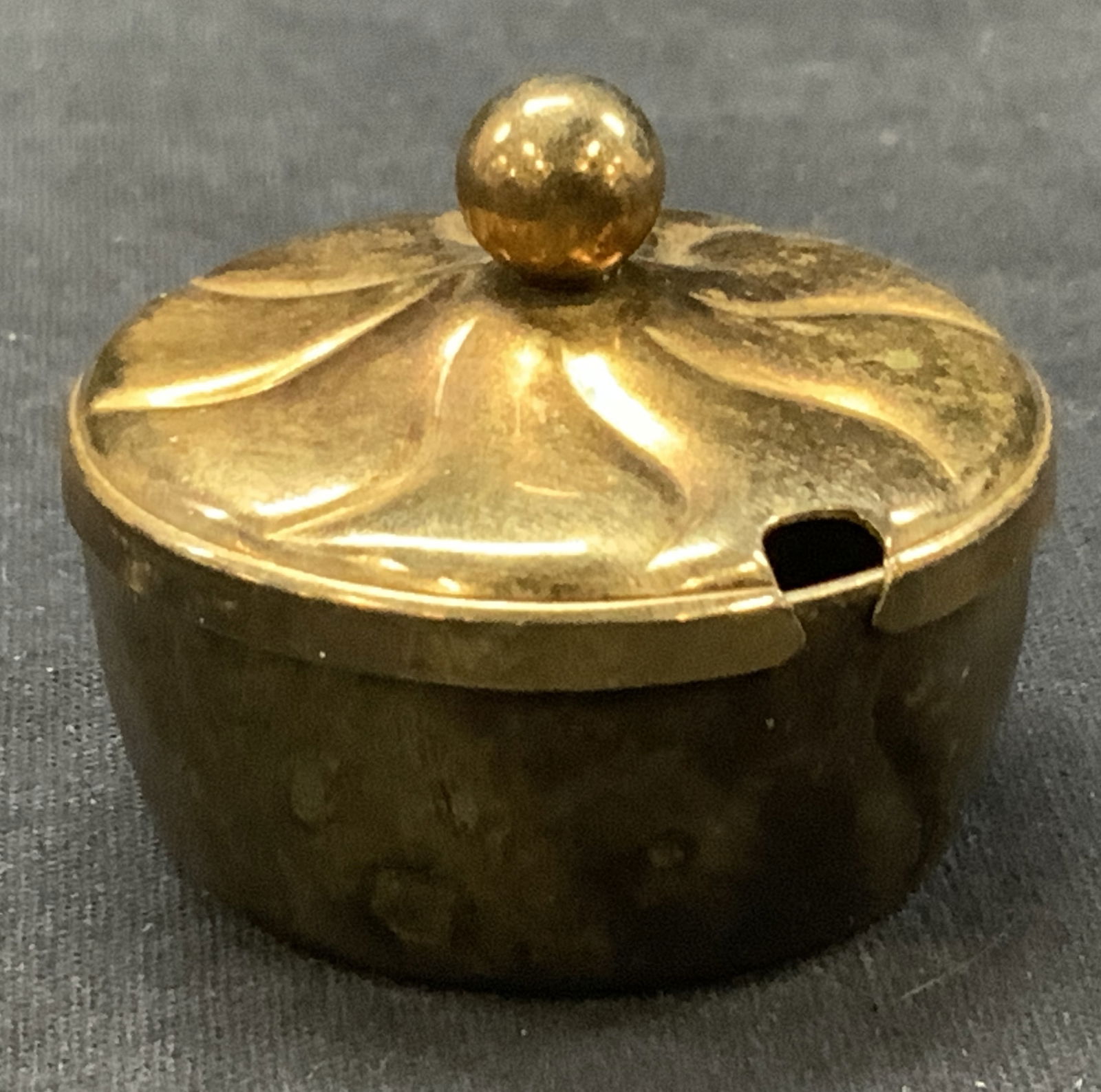 Quist Vtg Brass Embossed Cellar Pill Box, Germany (1 of 6)