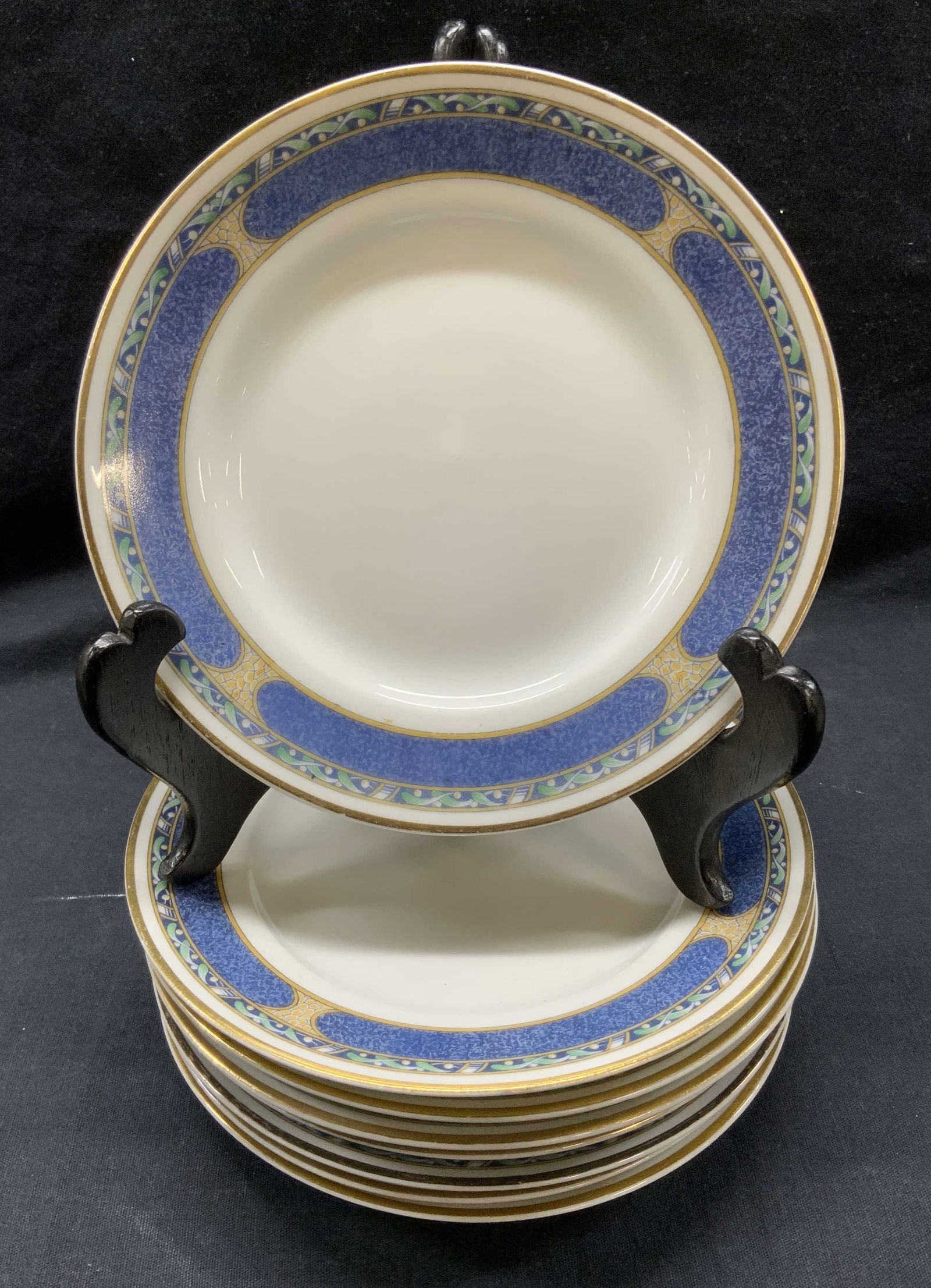 B & Co. Limoges Porcelain Set 8 Dessert Plates (1 of 6)