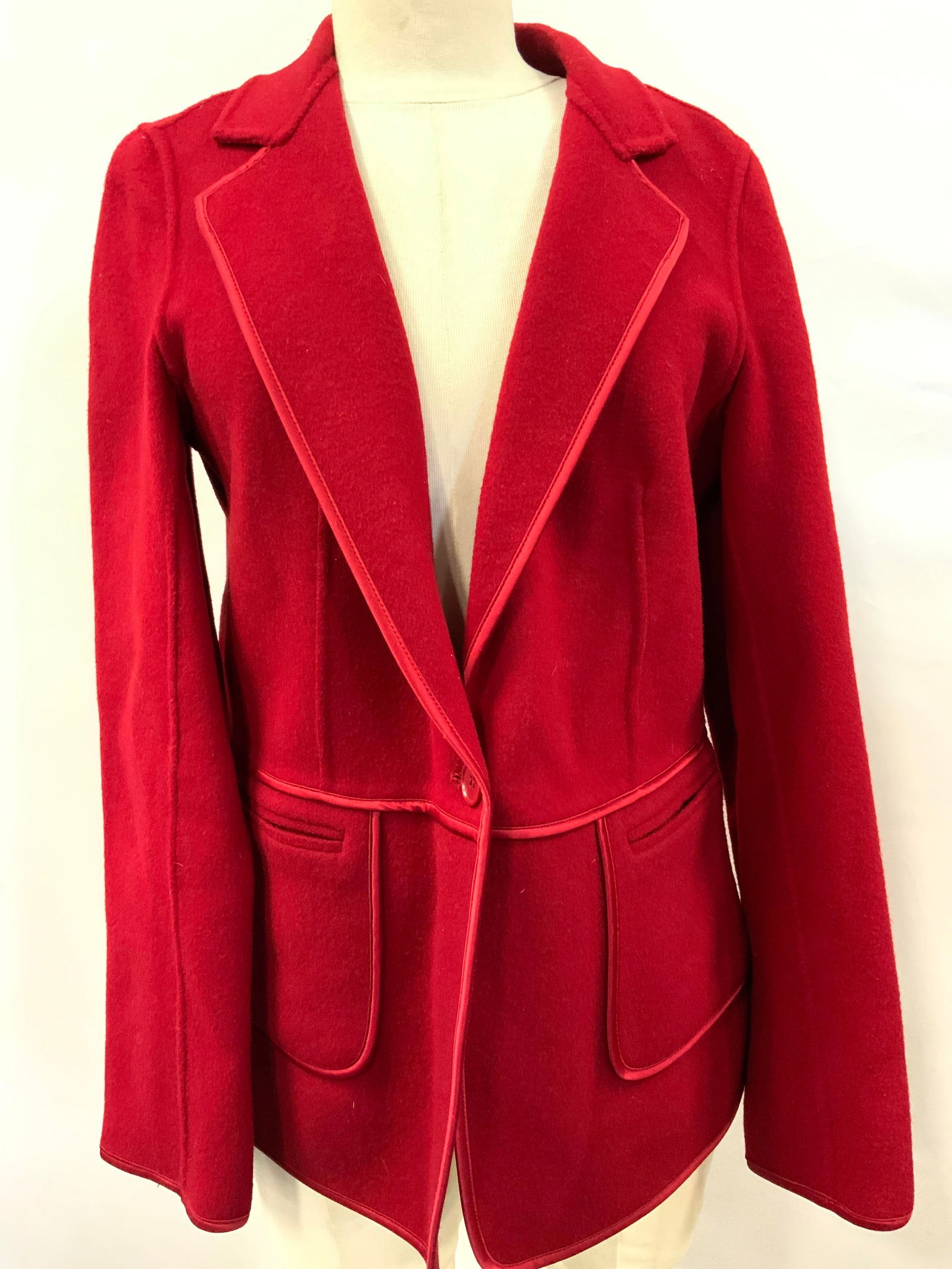 Talbots Red Wool Jacket Auction