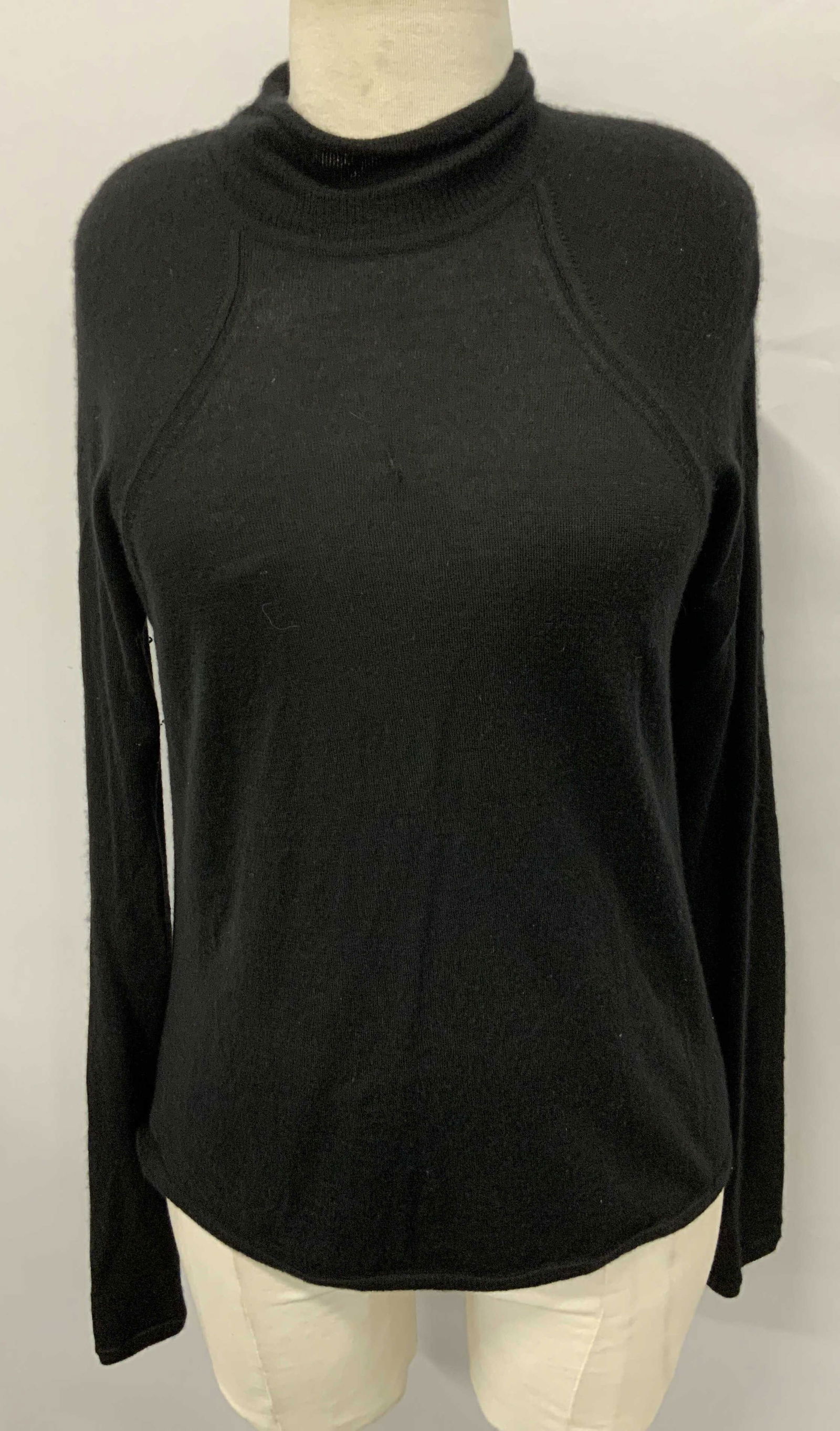 Donna Karen NY Womens Cashmere Mock Neck Shirt HK (1 of 7)