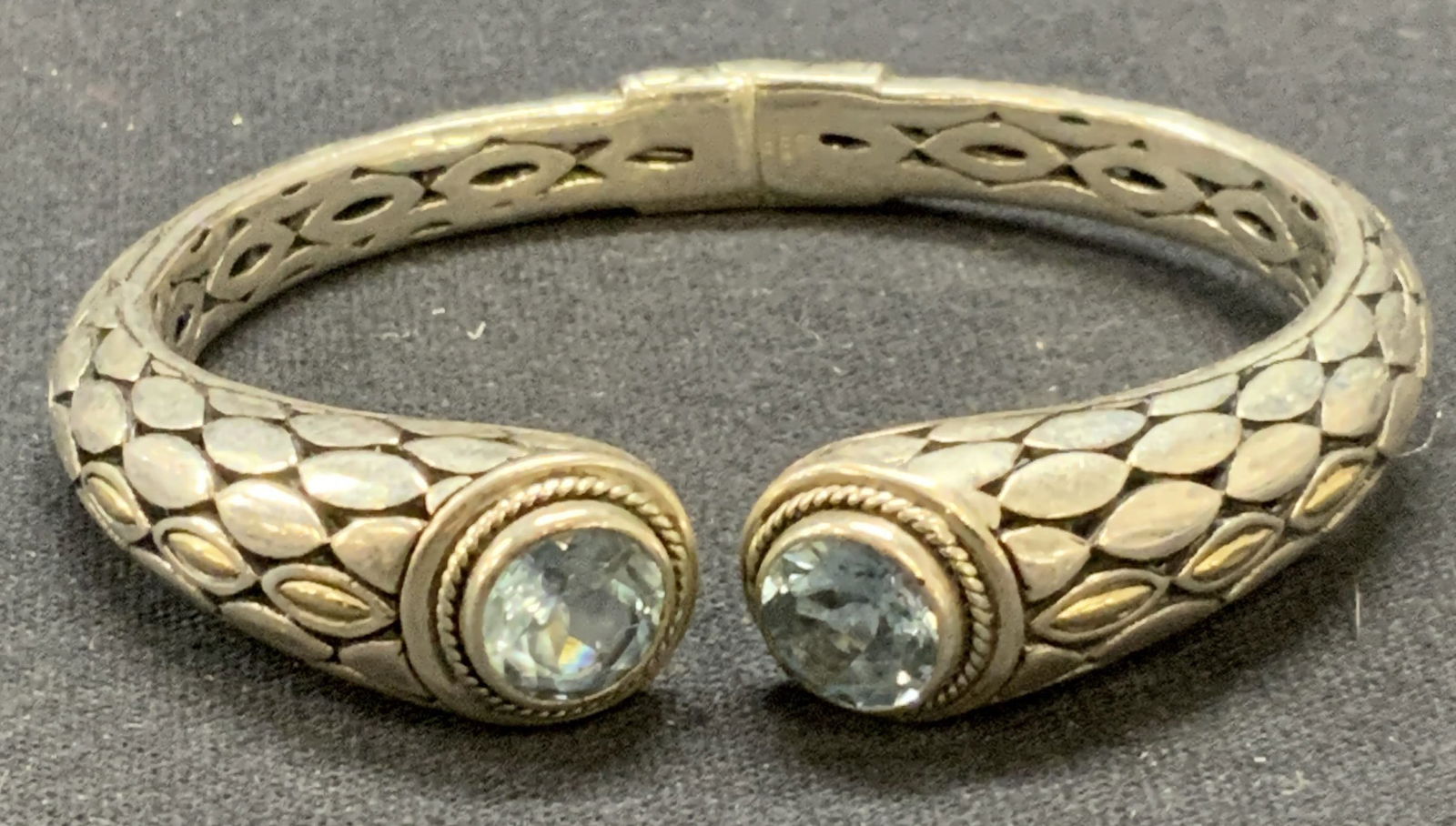 ATI ID Sterling Silver & Blue Topaz Bracelet (1 of 6)