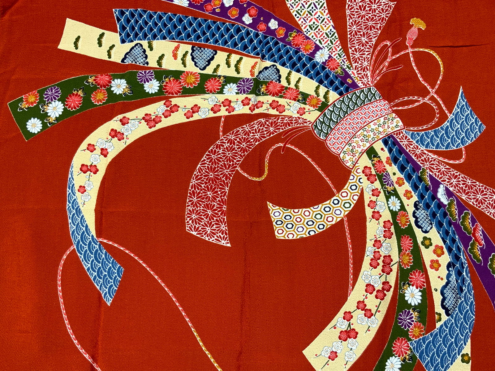 Tango Chirimen Japanese Wrapping Cloth, Japan (1 of 8)