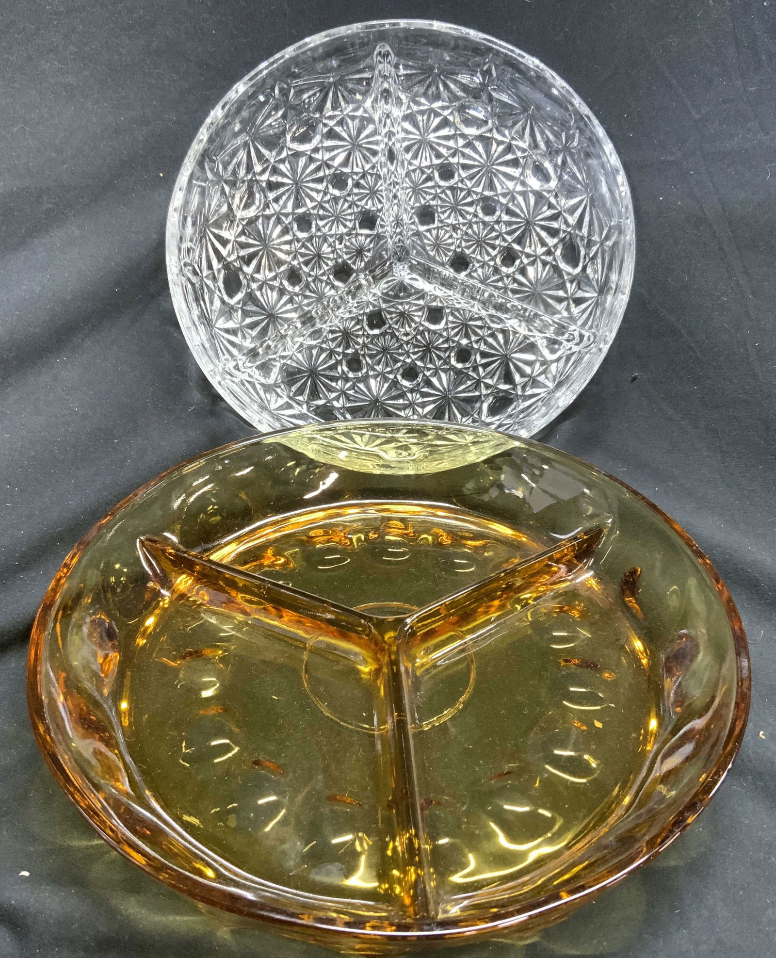 Lot 2 Art Glass Divided Tableware, Serving Dishes (1 of 6)