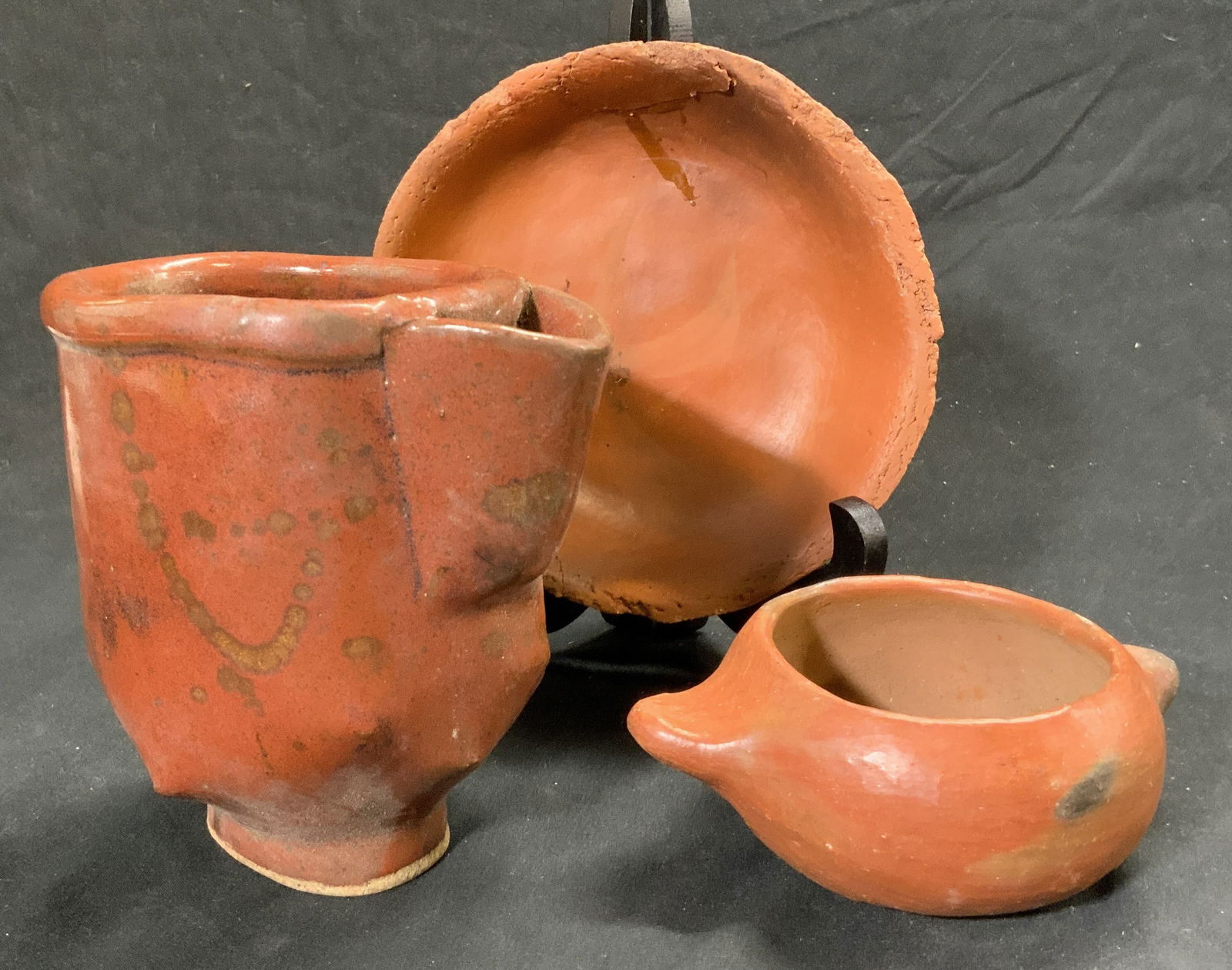 Lot 3 Signed Hand Crafted Ceramic Vessels (1 of 7)