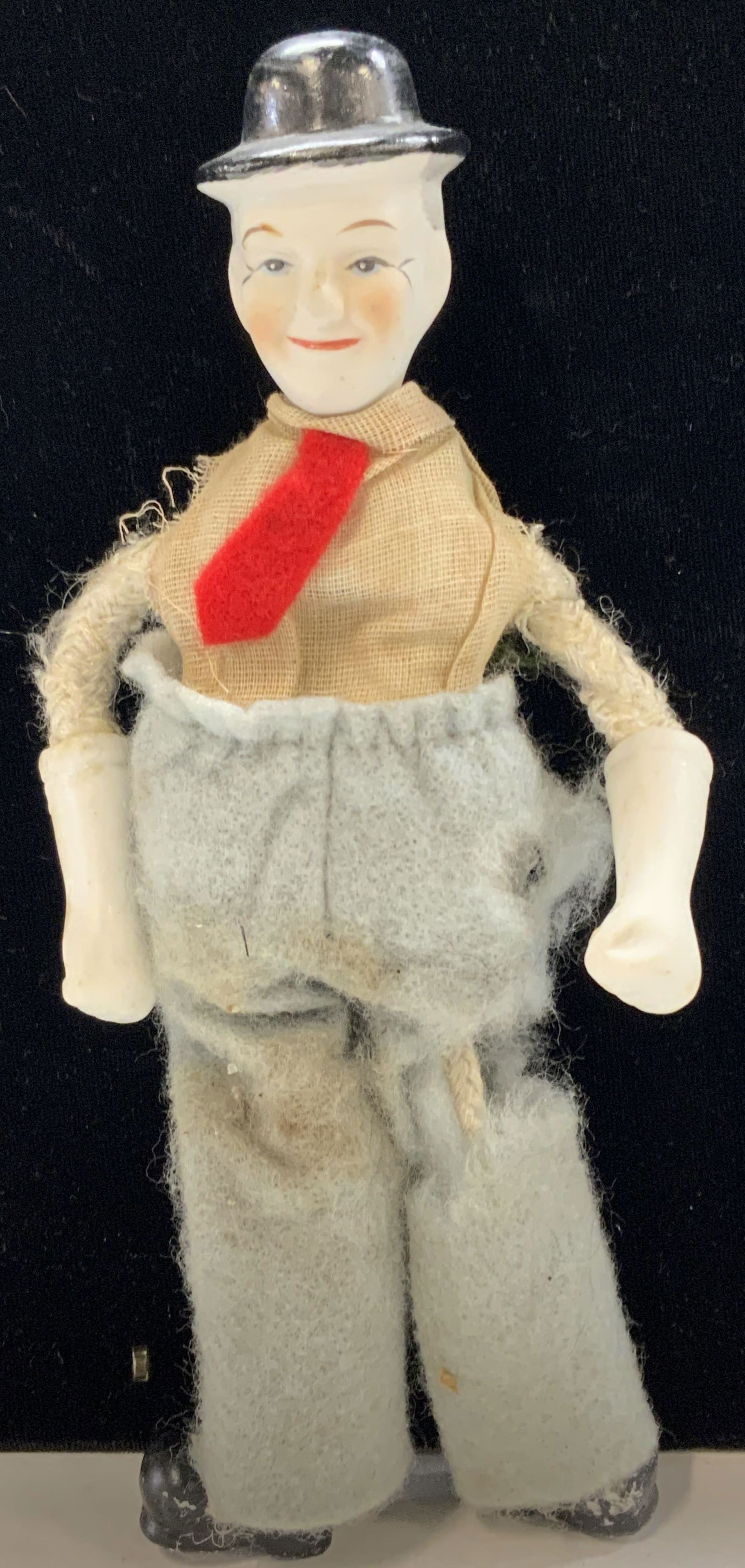 Antq Hand Painted Bisque Porcelain Vaudeville Doll (1 of 7)