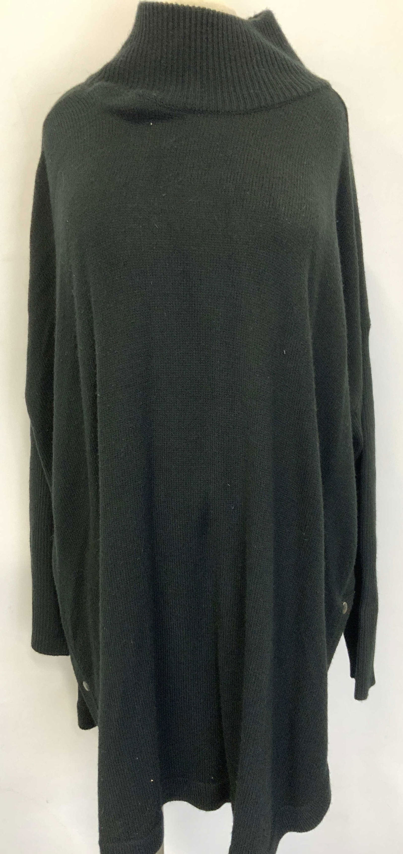 Premise Black Material Blend Turtle Neck Shirt (1 of 8)