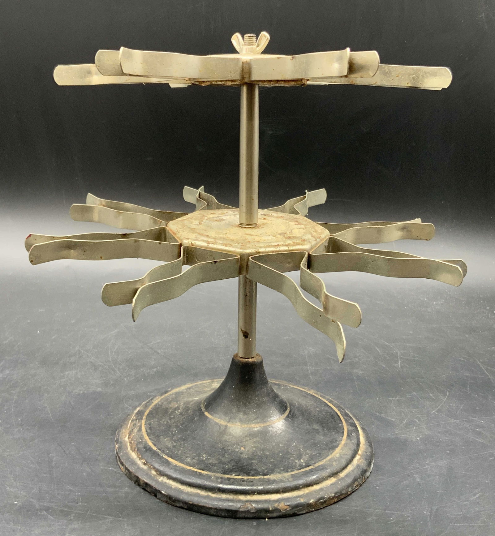 Vintage Metal Rubber Stamp Holder W/ Iron Base (1 of 9)