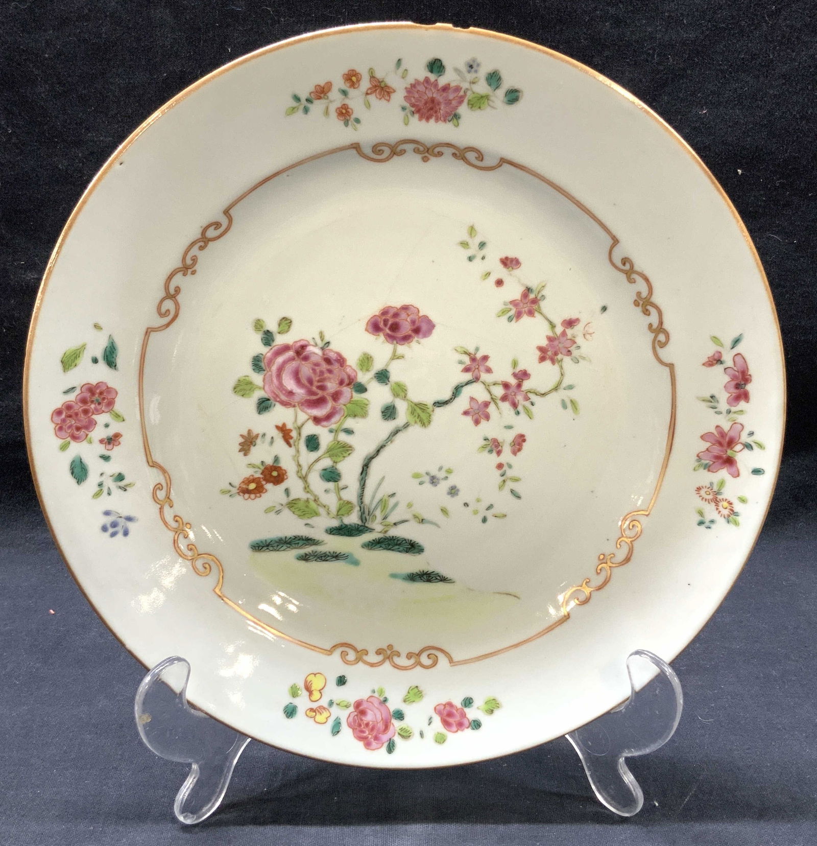 Asian Style Hand Painted Ceramic Dish (1 of 8)