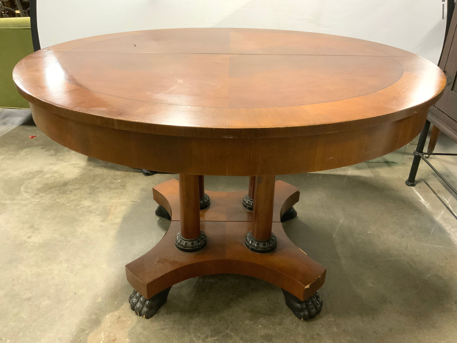 BAKER FURNITURE Neoclassical Style Wood Dining Table (1 of 9)