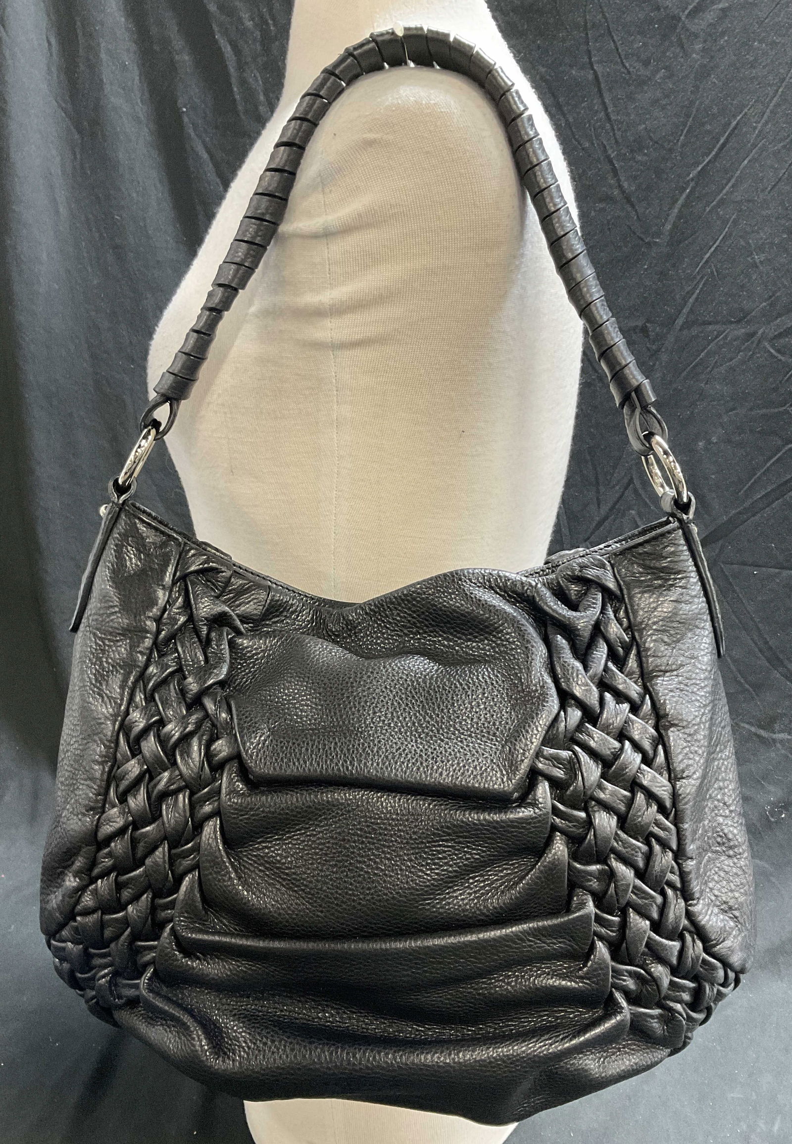 TOSCA BLU Black Cowhide Leather Bag (1 of 7)