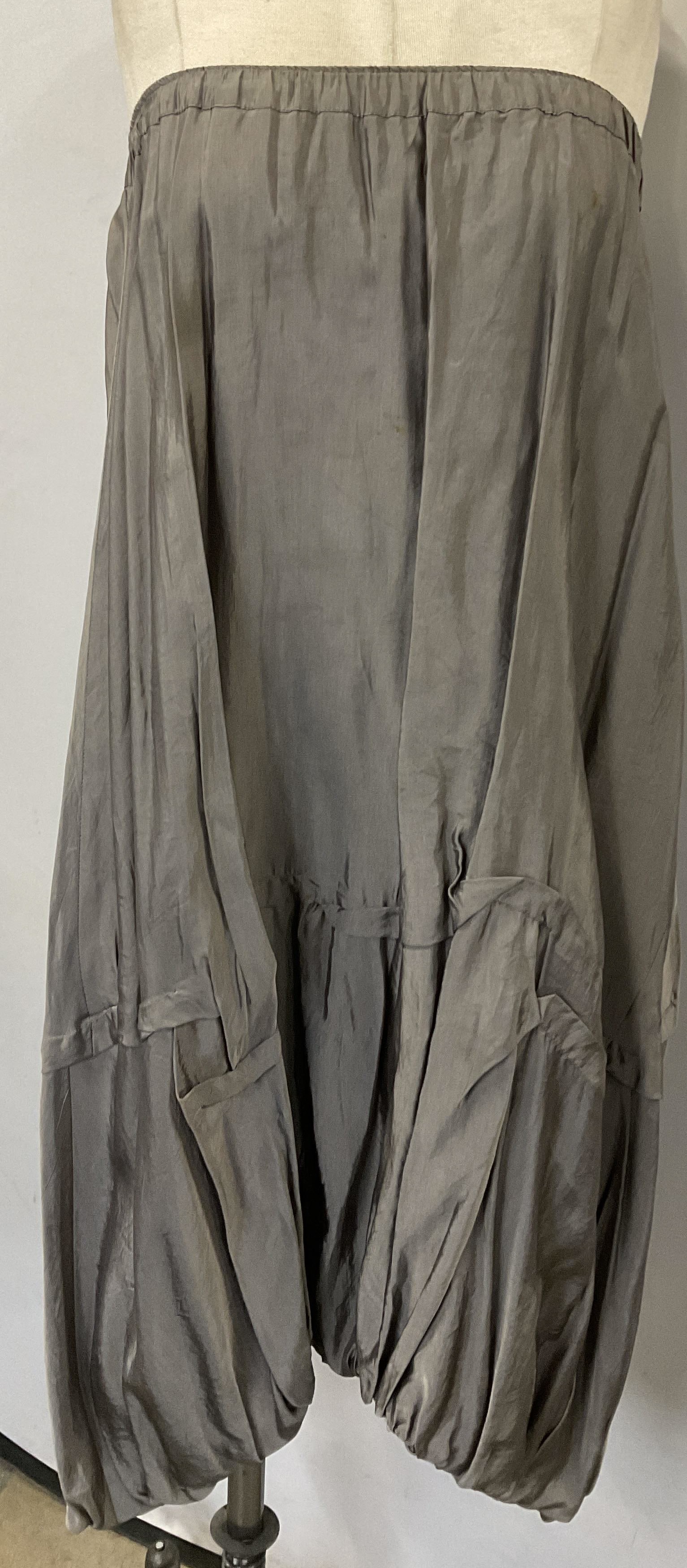 LILITH Gray Tiered Bubble Dress / Skirt, France (1 of 9)