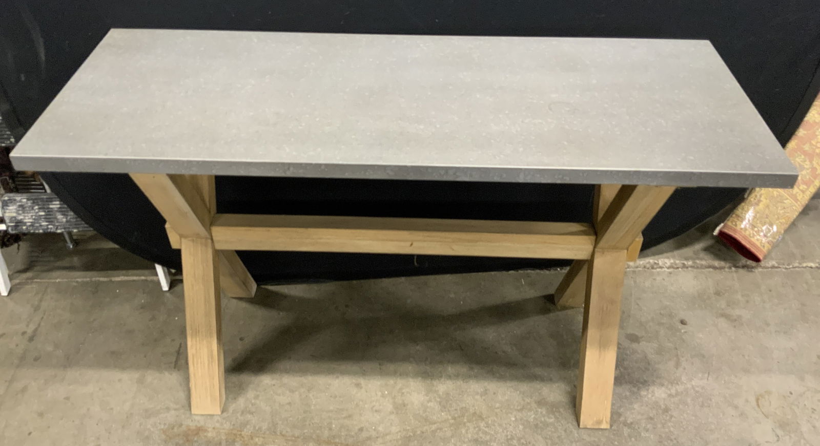Industrial Wood & Metal Rectangular Table (1 of 11)