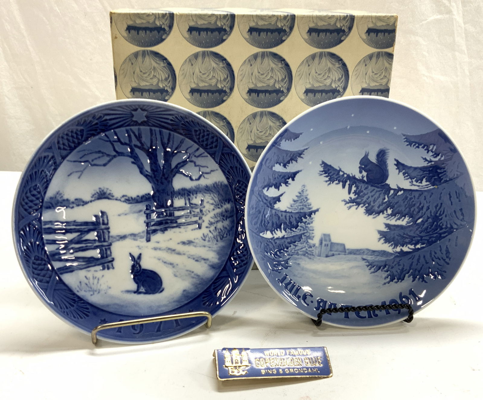 Royal Copenhagen 1961&71 Winter Harmony Plates, 2 (1 of 7)