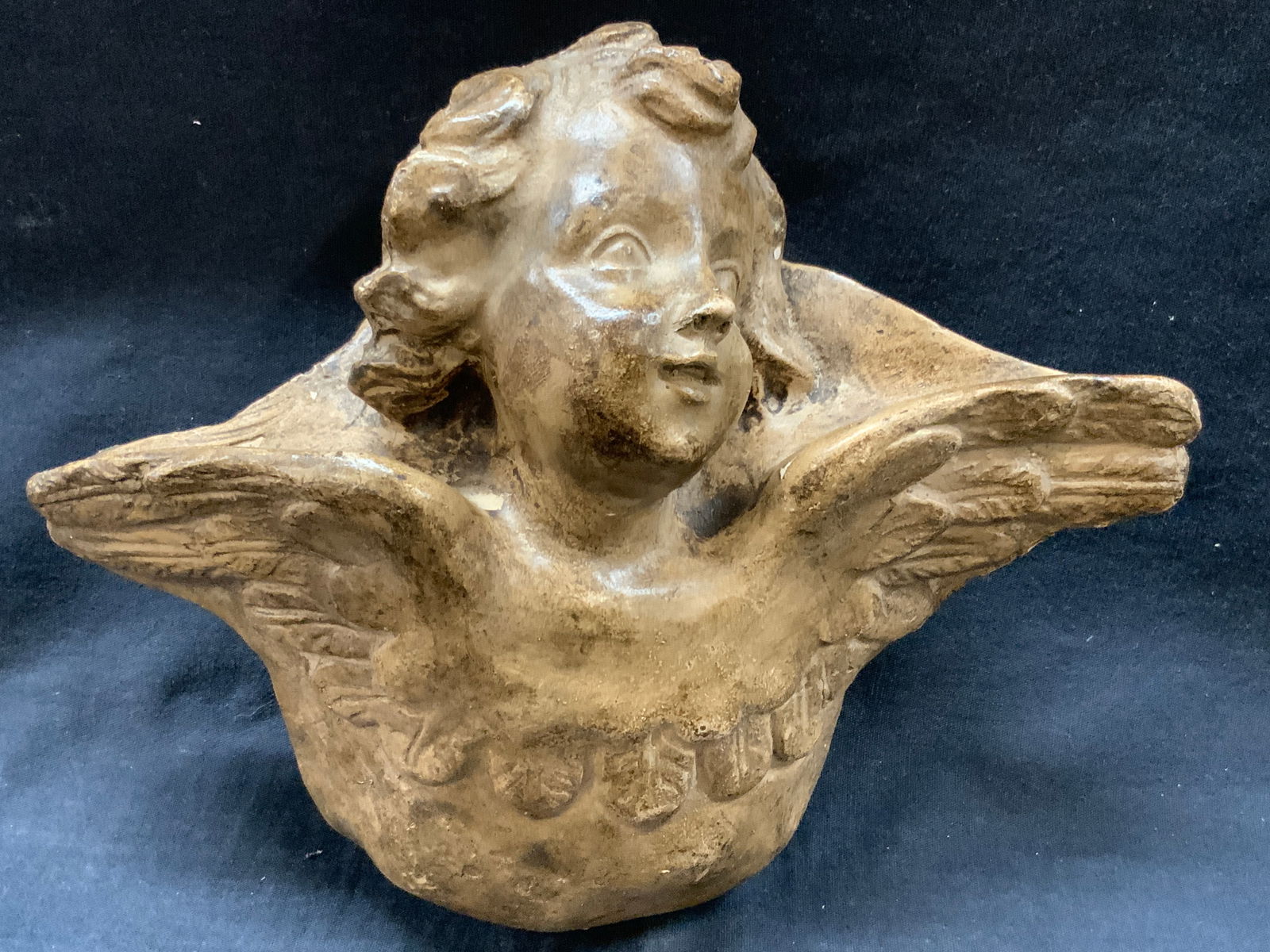 Cast Plaster Cherub Wall Decor (1 of 6)